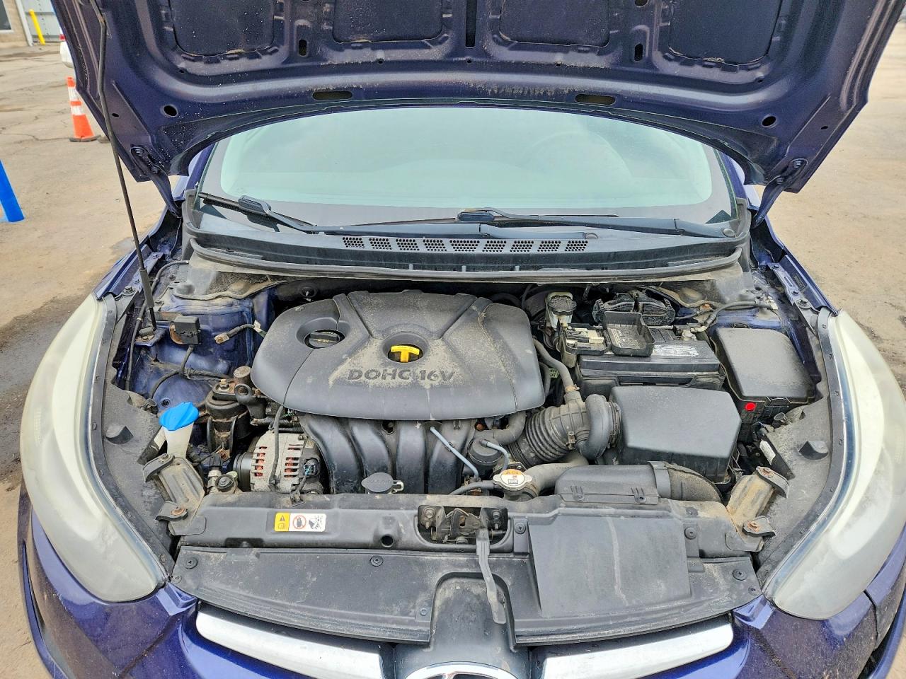 2014 Hyundai Elantra Se Blue vin: 5NPDH4AE9EH529758