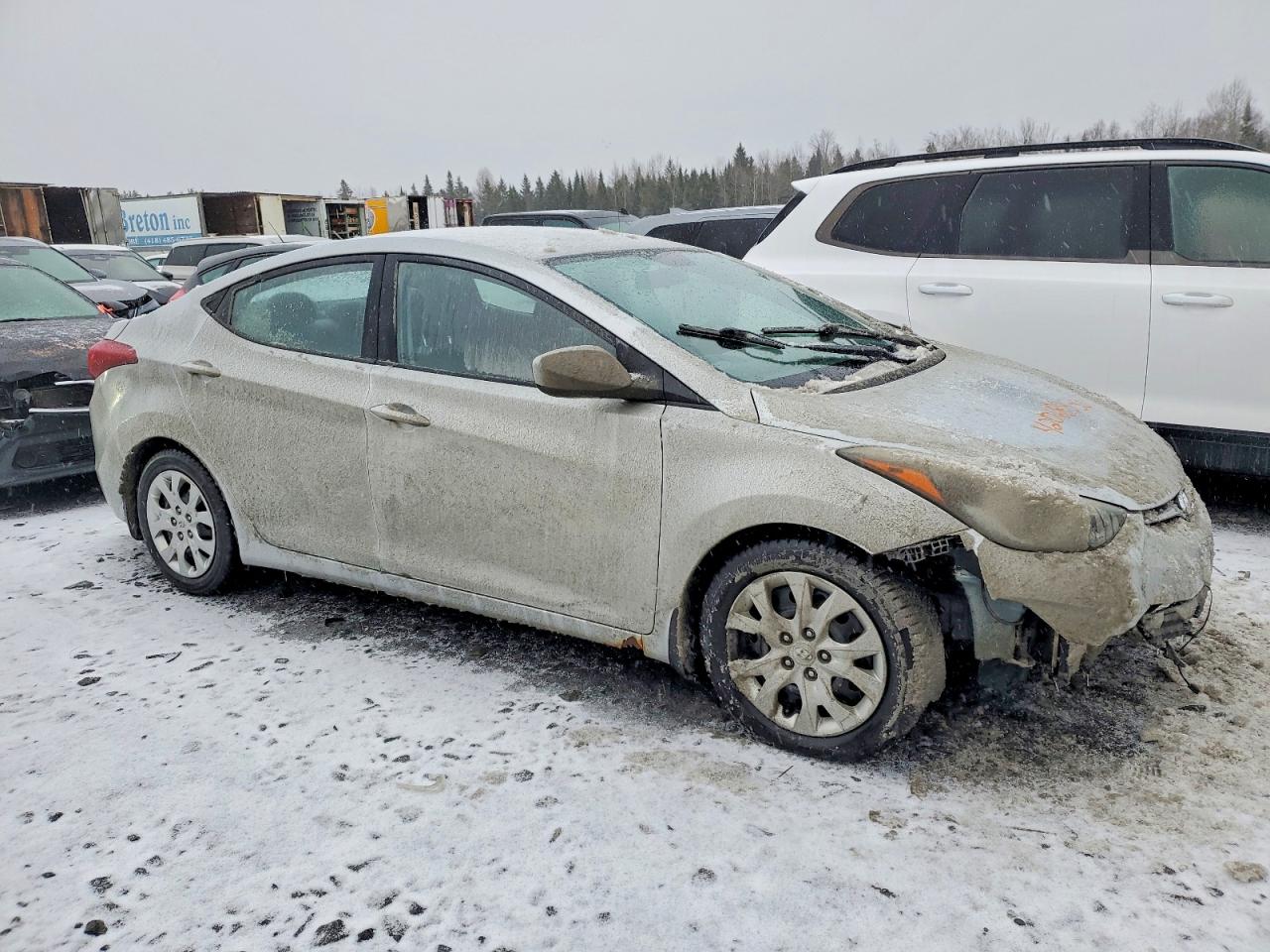 2014 Hyundai Elantra Se Silver vin: 5NPDH4AE9EH530246