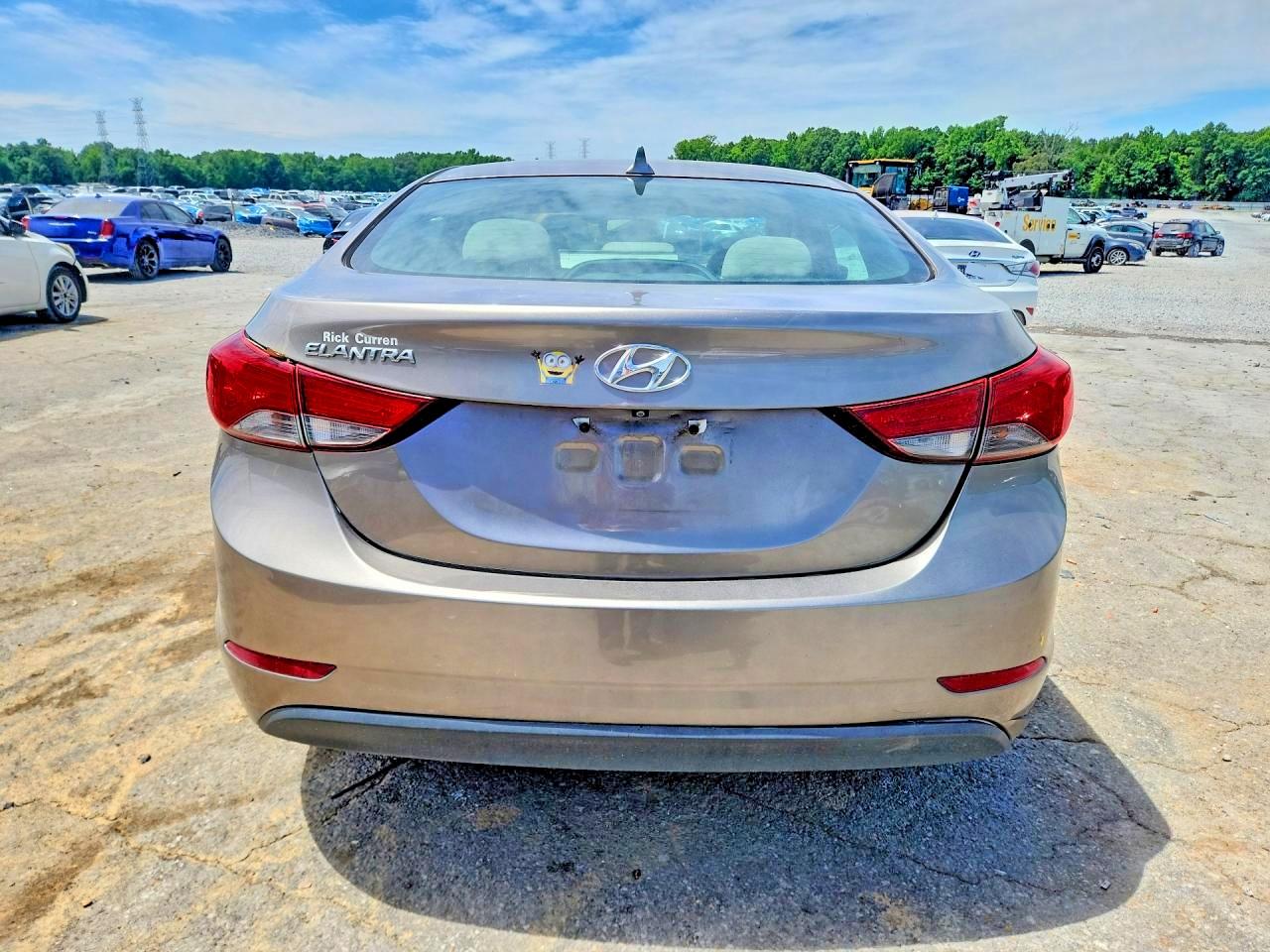 2014 Hyundai Elantra Se Beige vin: 5NPDH4AE9EH530344