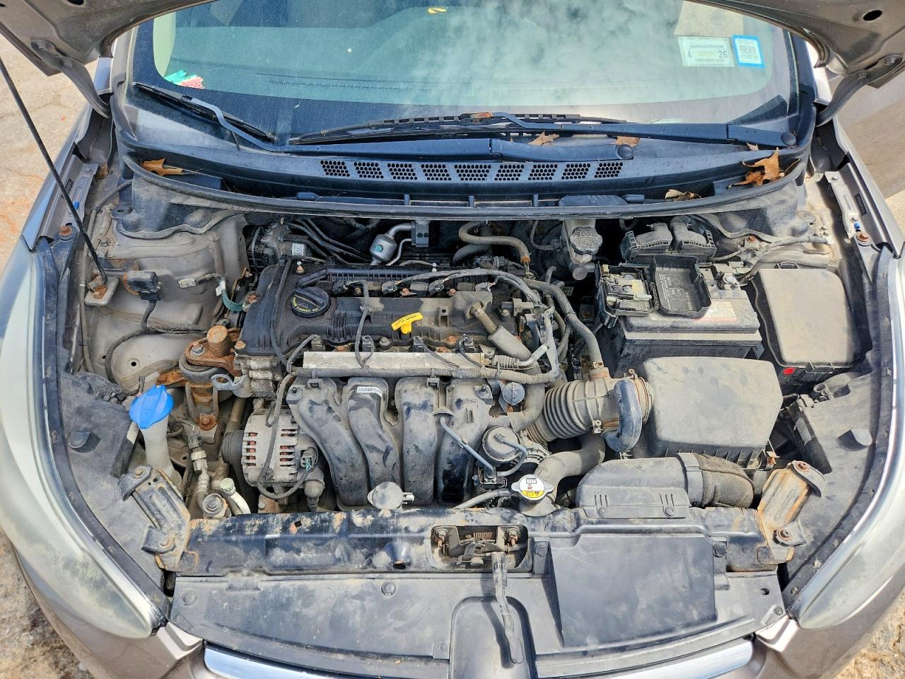 2014 Hyundai Elantra Se Beige vin: 5NPDH4AE9EH530344