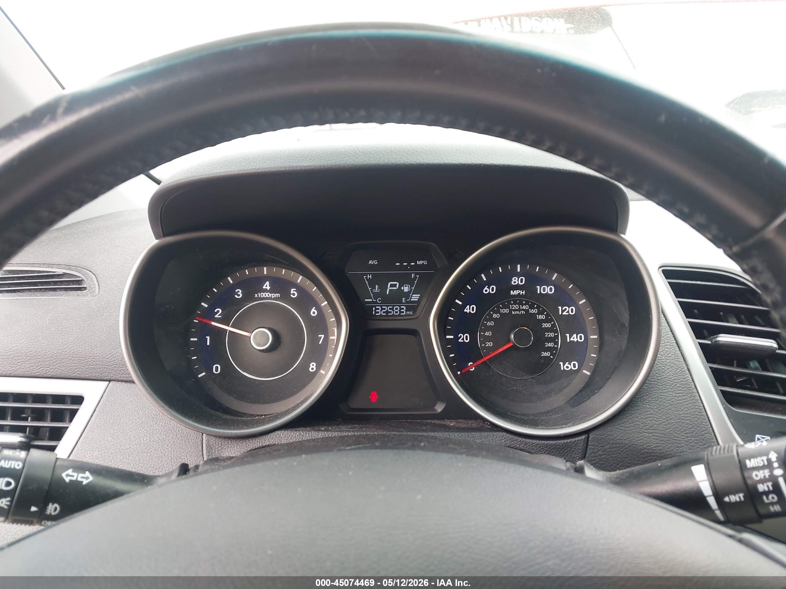2014 Hyundai Elantra Limited Red vin: 5NPDH4AE9EH533132
