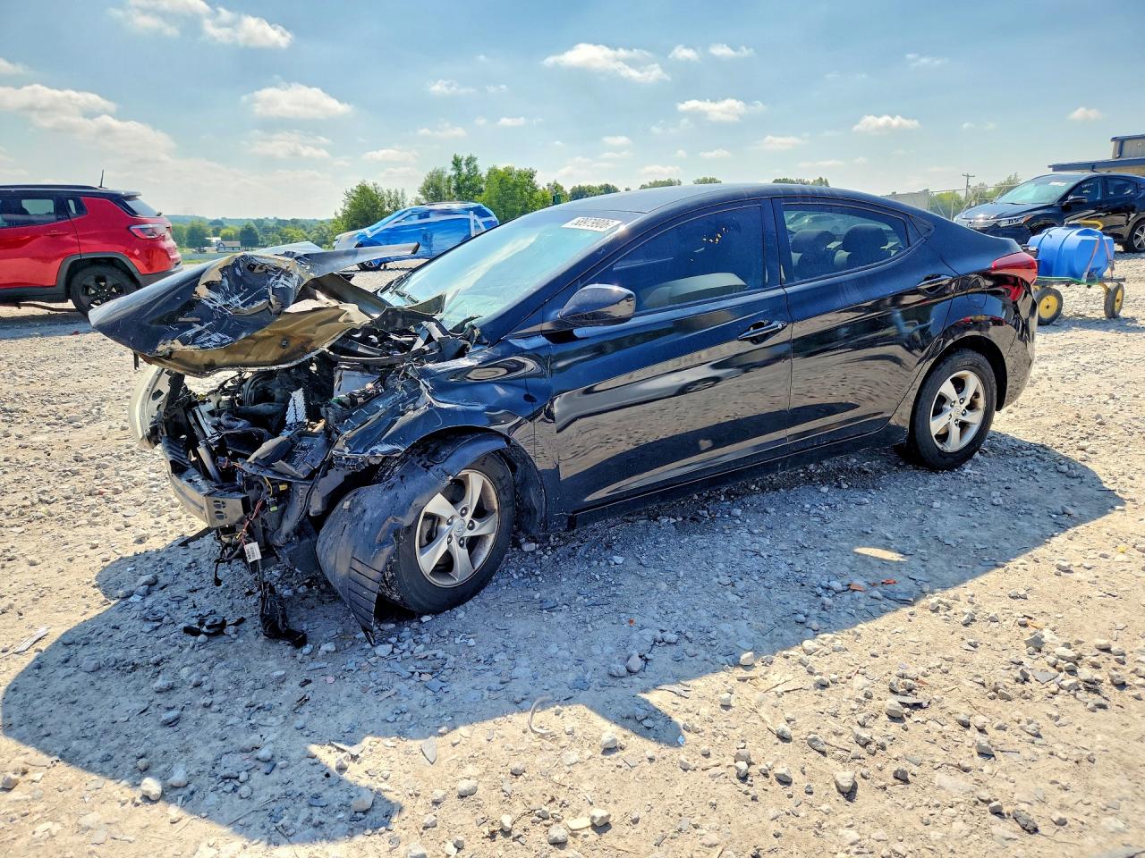 2014 Hyundai Elantra Se Black vin: 5NPDH4AE9EH534491