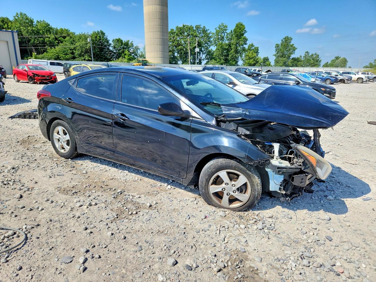 2014 Hyundai Elantra Se Black vin: 5NPDH4AE9EH534491