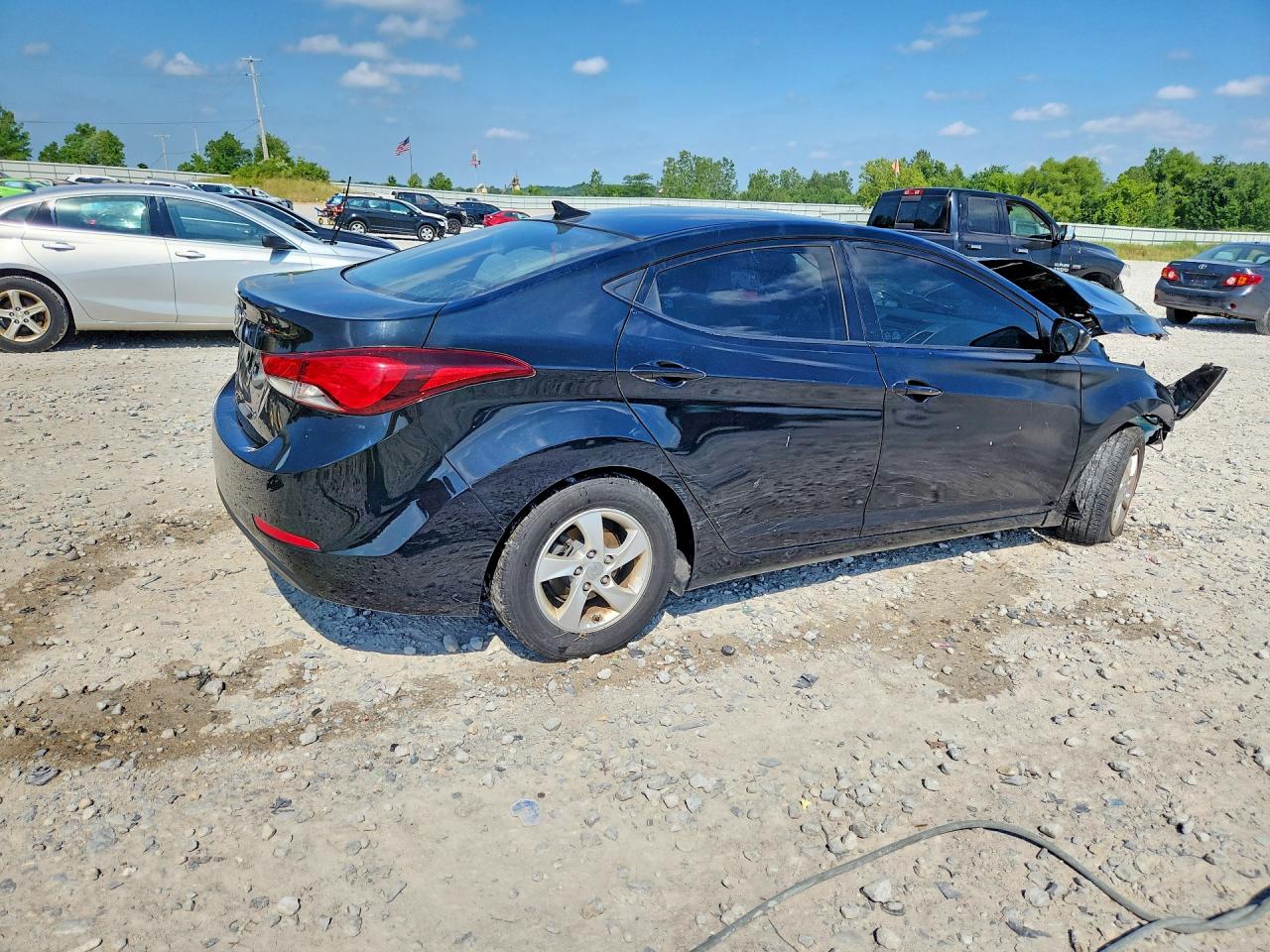 2014 Hyundai Elantra Se Black vin: 5NPDH4AE9EH534491