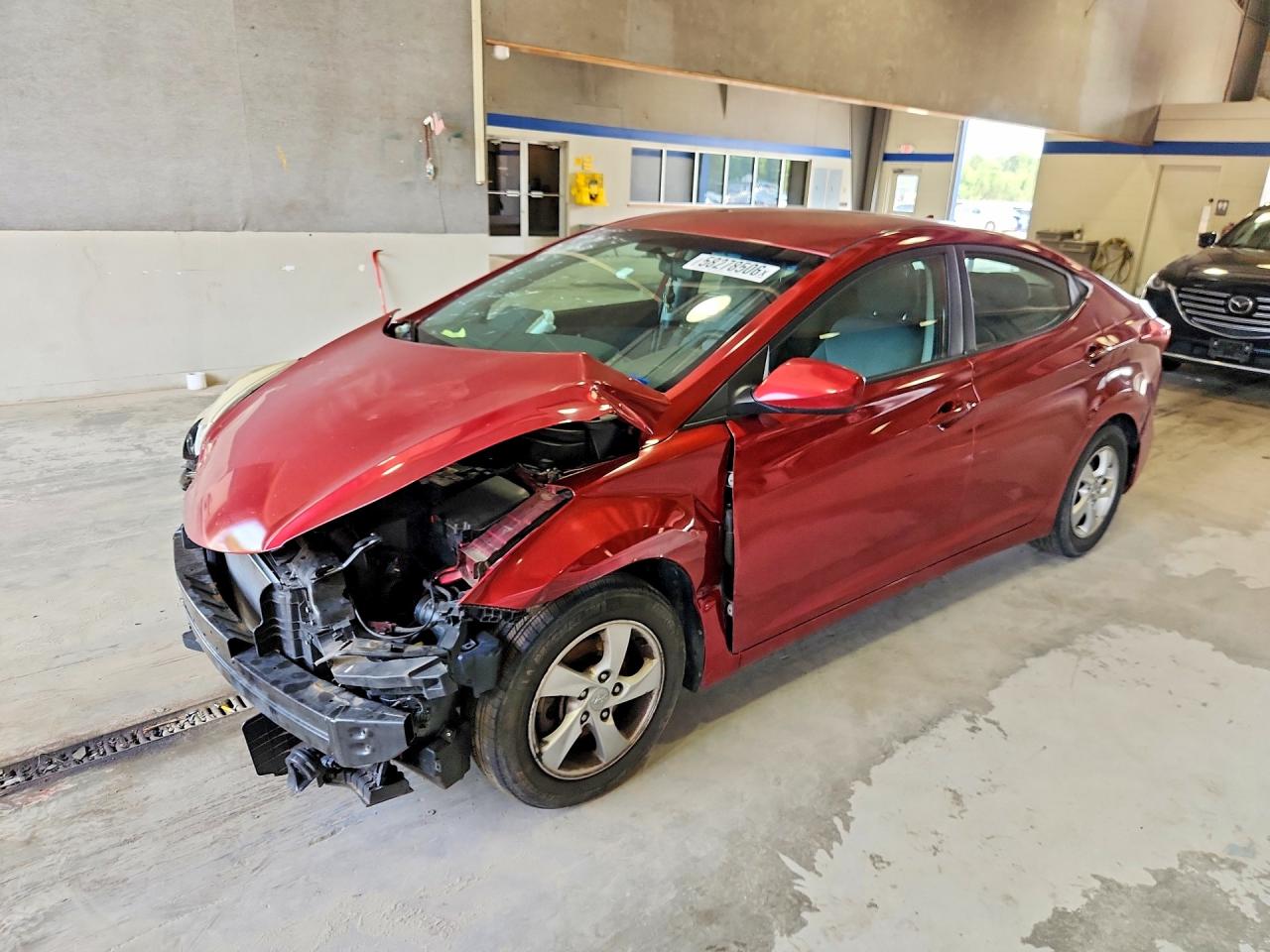 2014 Hyundai Elantra Se Red vin: 5NPDH4AE9EH535480