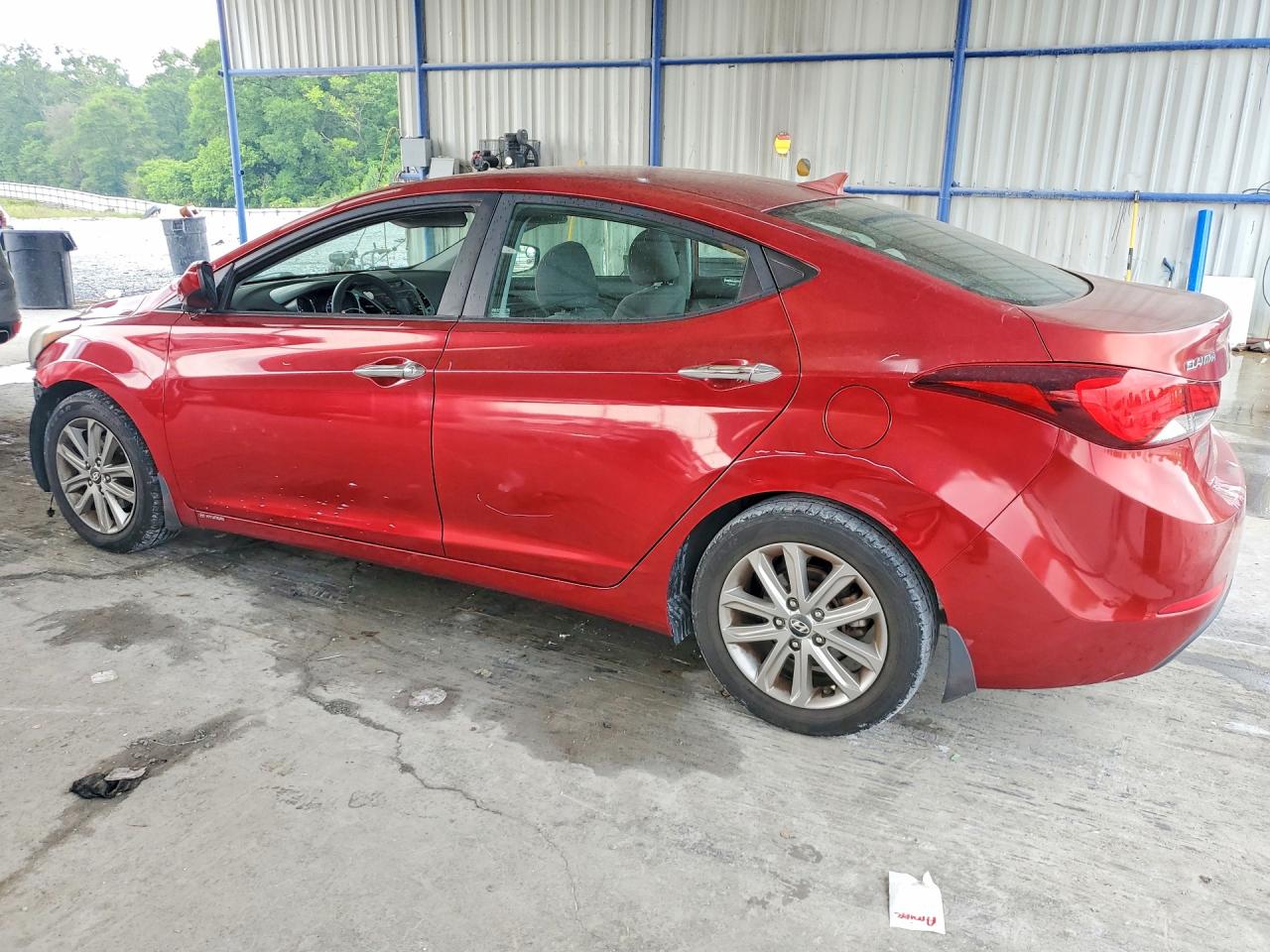 2014 Hyundai Elantra Se Red vin: 5NPDH4AE9EH537472