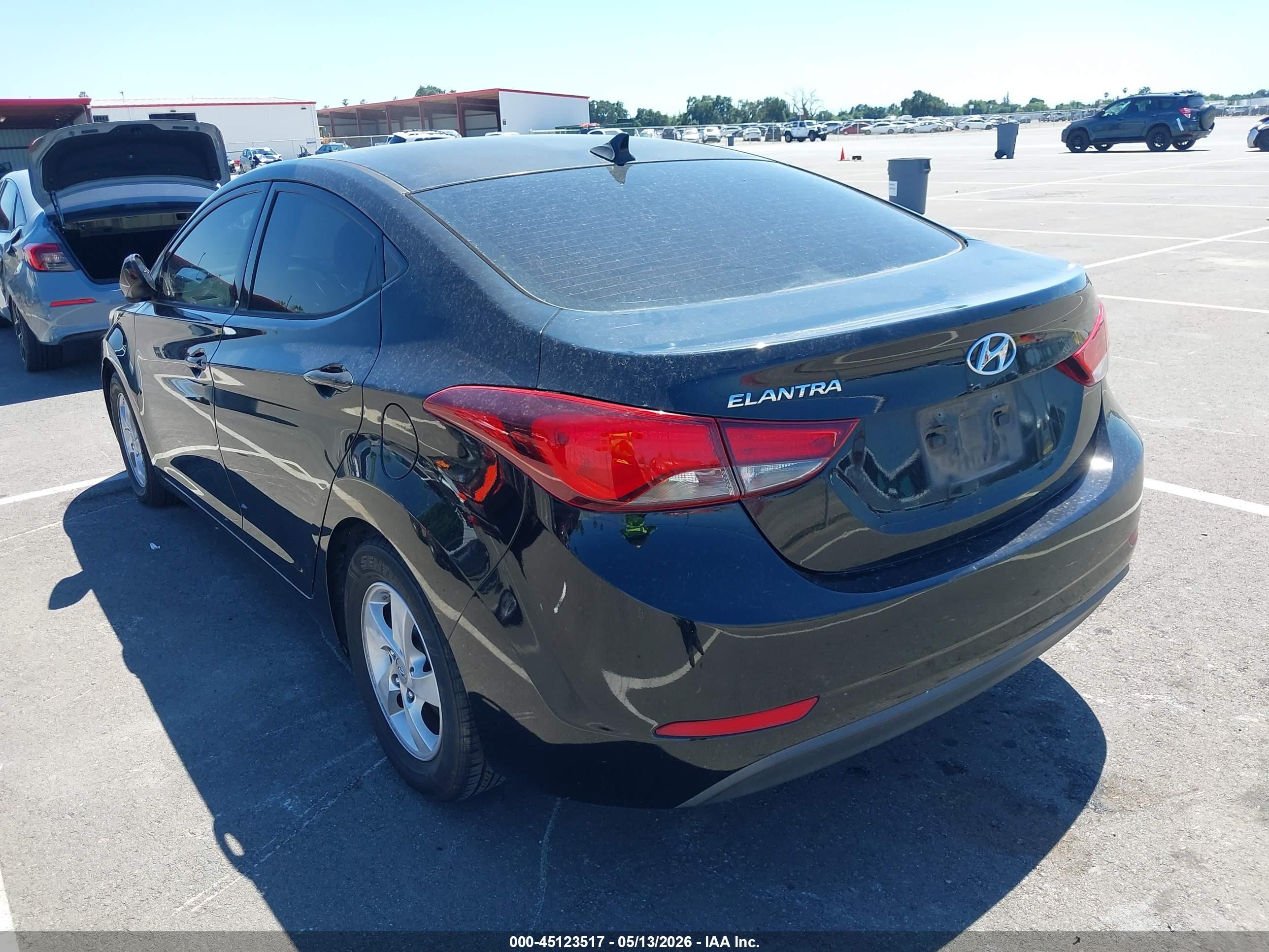 2014 Hyundai Elantra Se Black vin: 5NPDH4AE9EH539013
