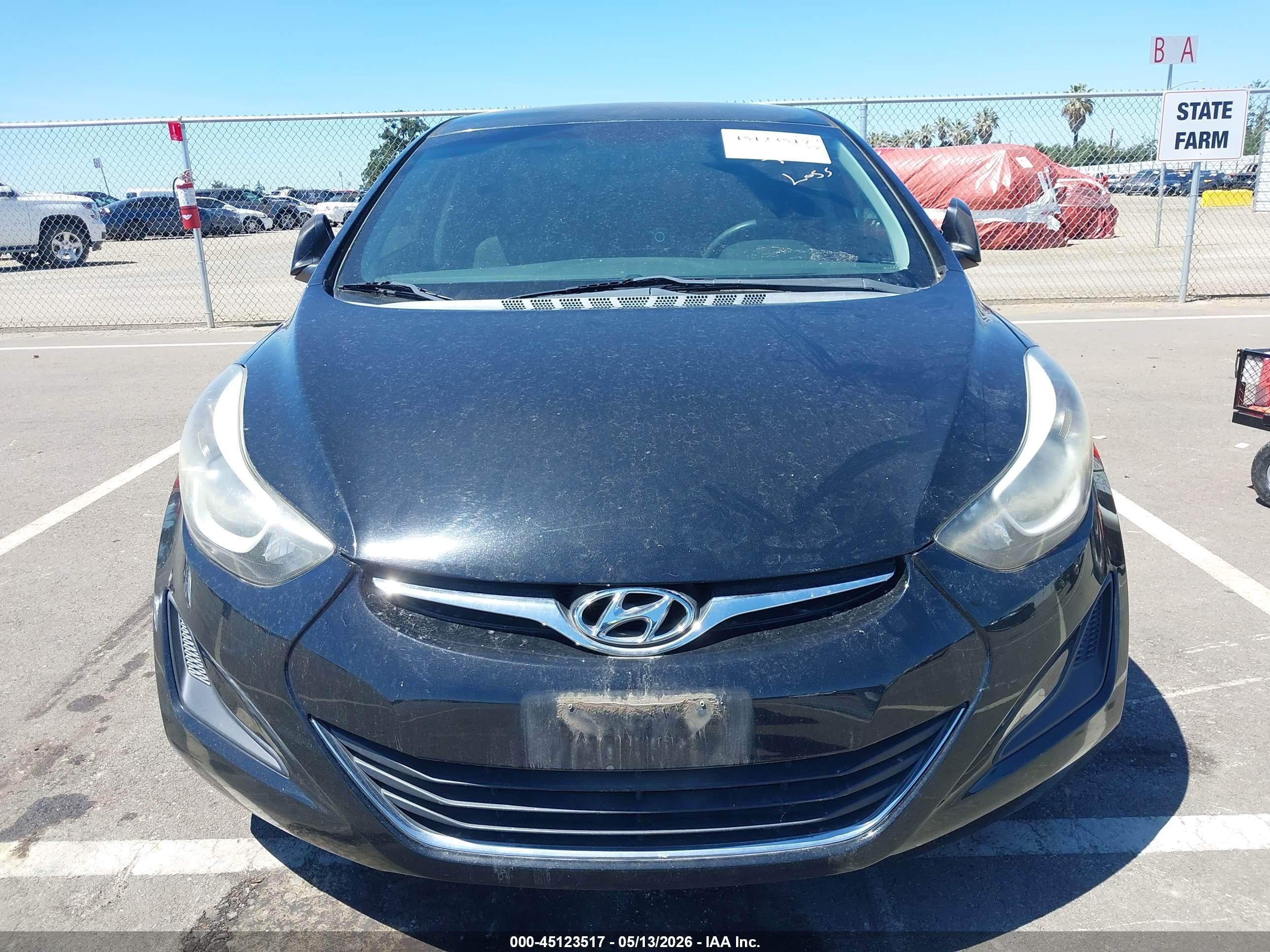 2014 Hyundai Elantra Se Black vin: 5NPDH4AE9EH539013
