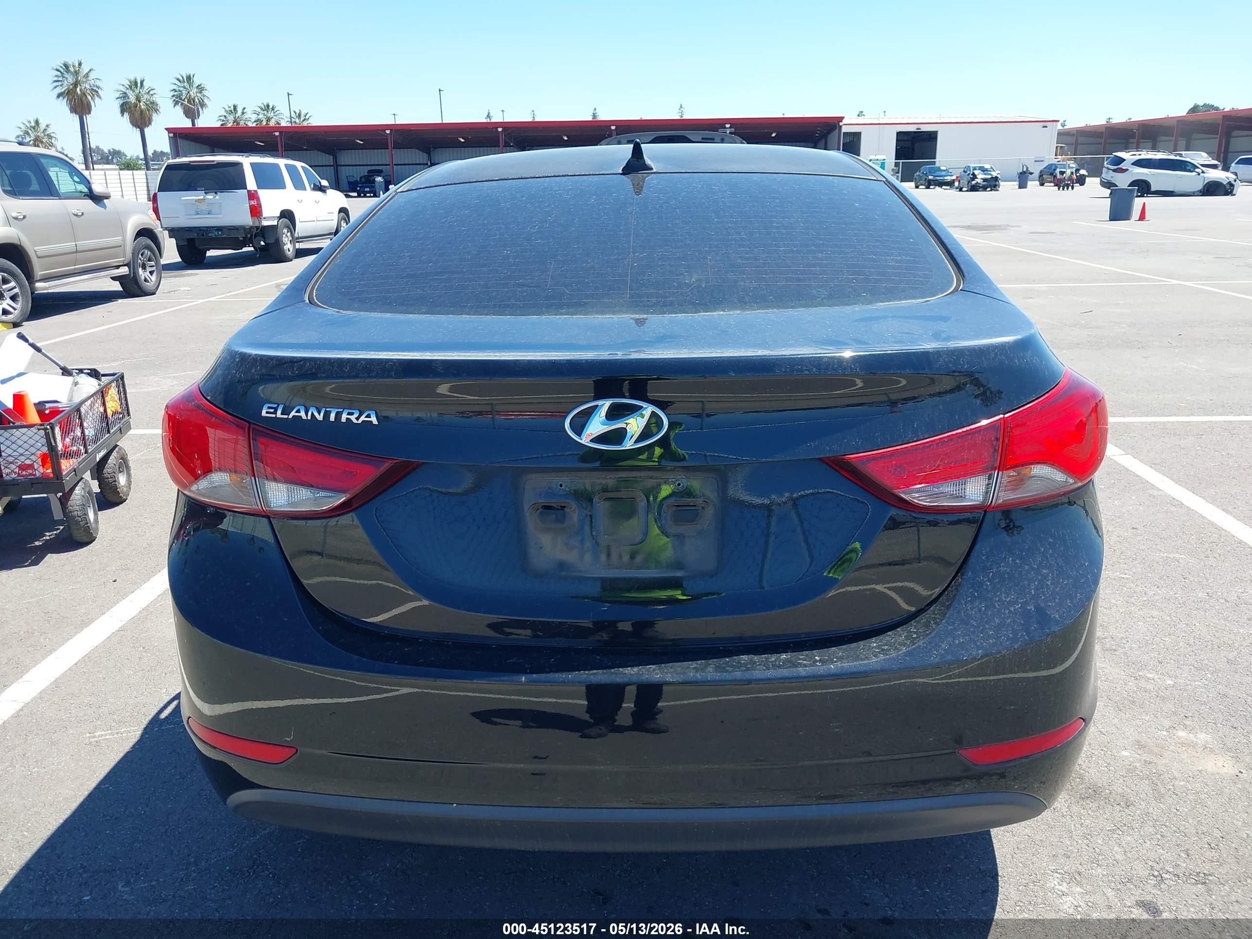 2014 Hyundai Elantra Se Black vin: 5NPDH4AE9EH539013