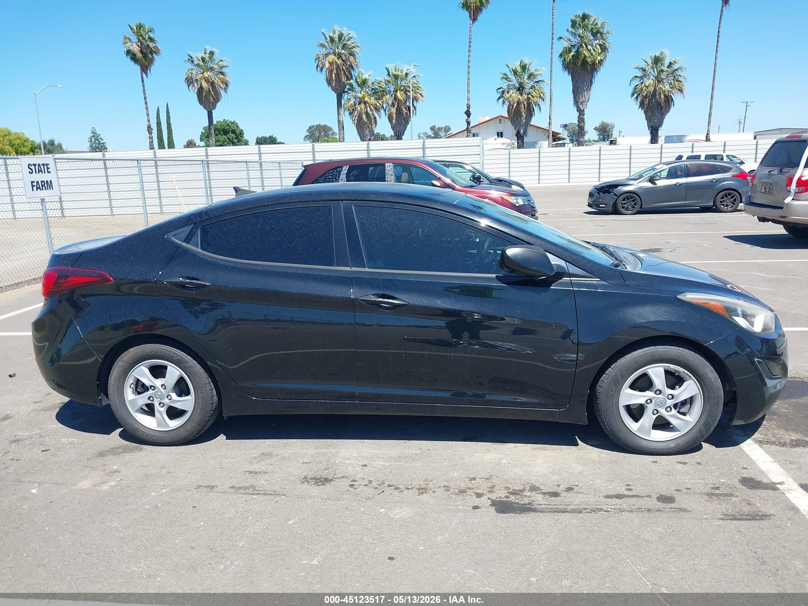 2014 Hyundai Elantra Se Black vin: 5NPDH4AE9EH539013