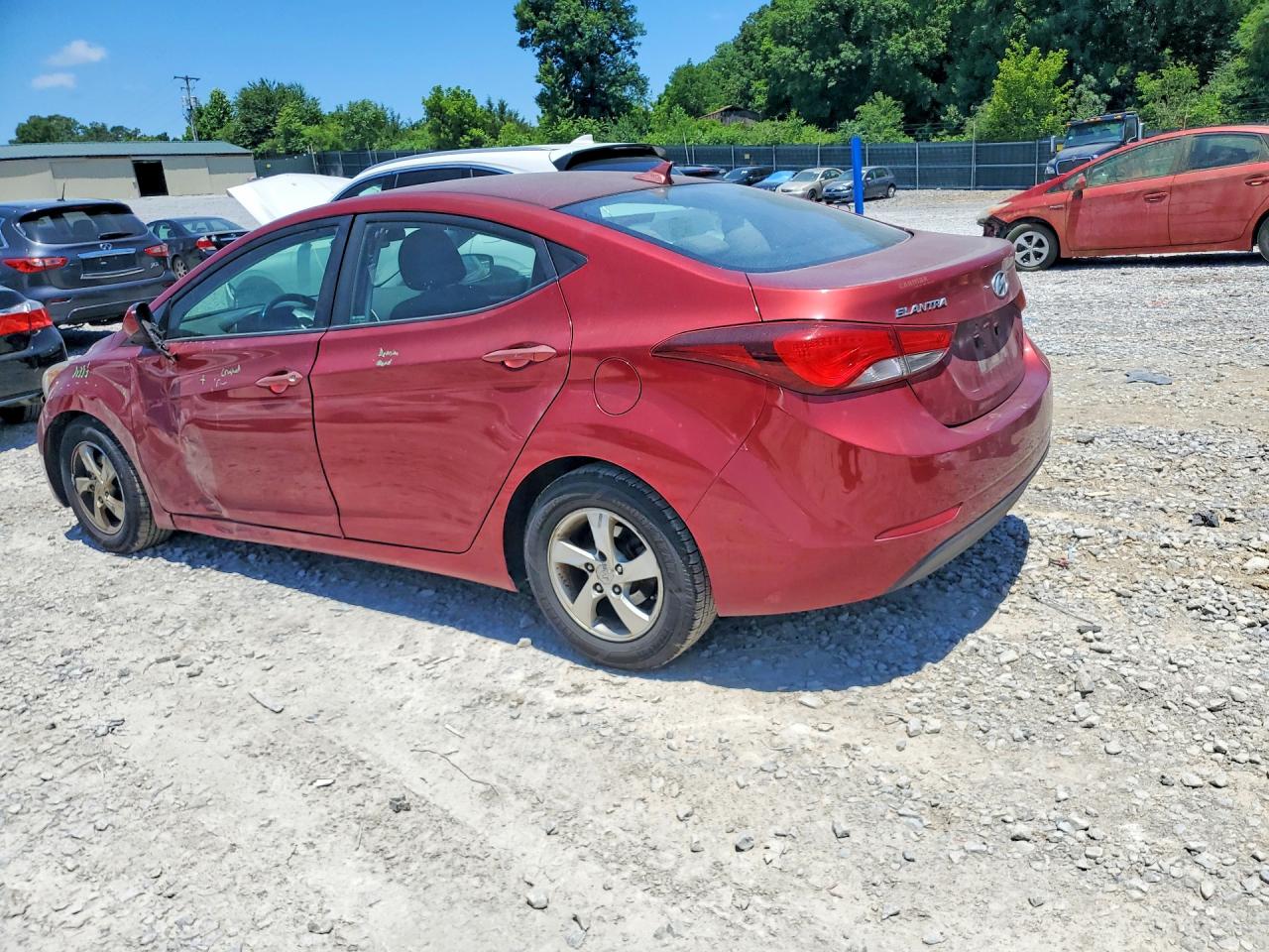 2014 Hyundai Elantra Se Красный vin: 5NPDH4AE9EH540033