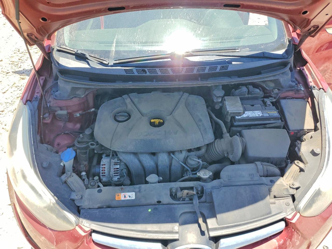 2014 Hyundai Elantra Se Красный vin: 5NPDH4AE9EH540033
