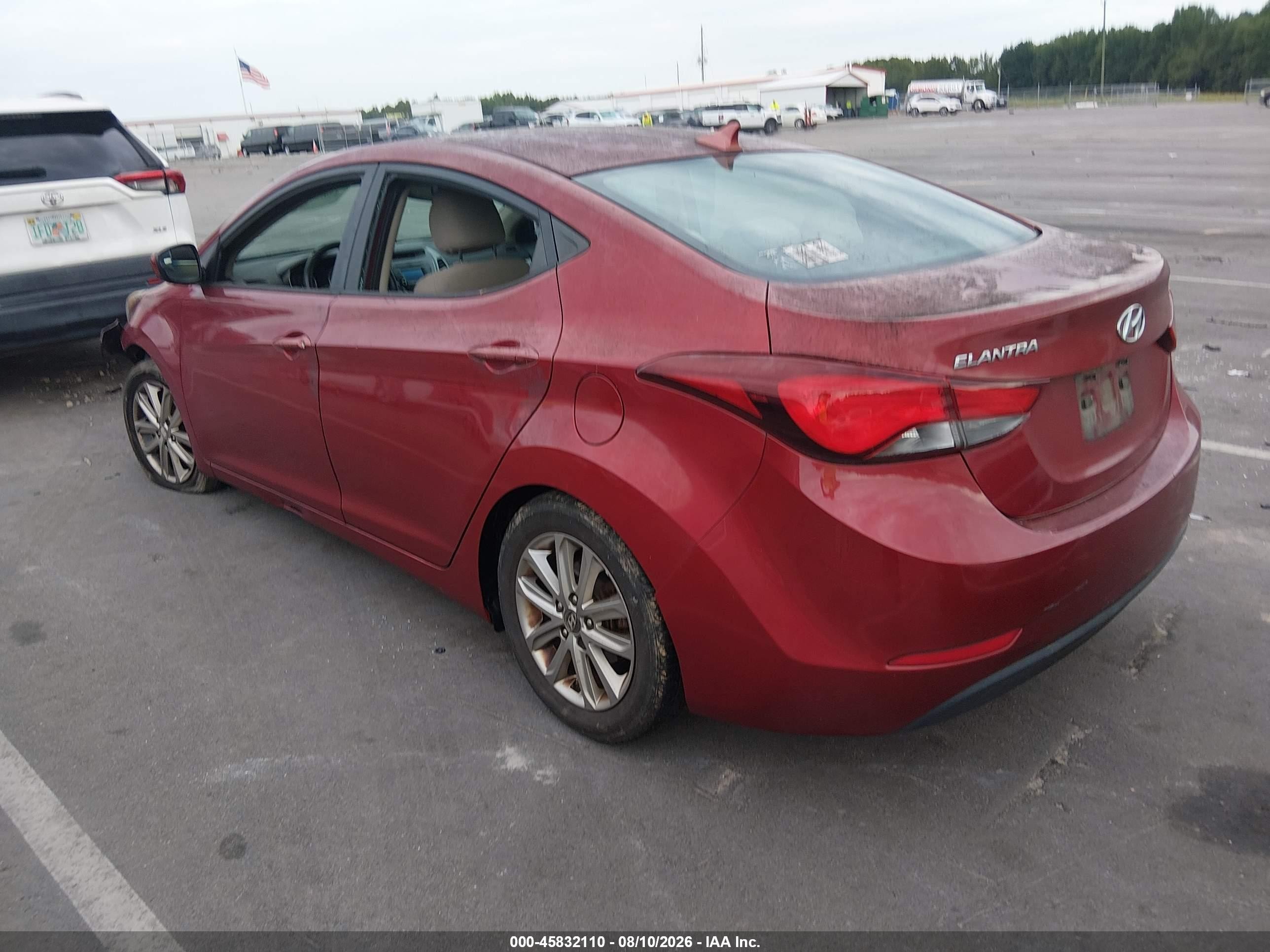 2014 Hyundai Elantra Se Red vin: 5NPDH4AE9EH543840