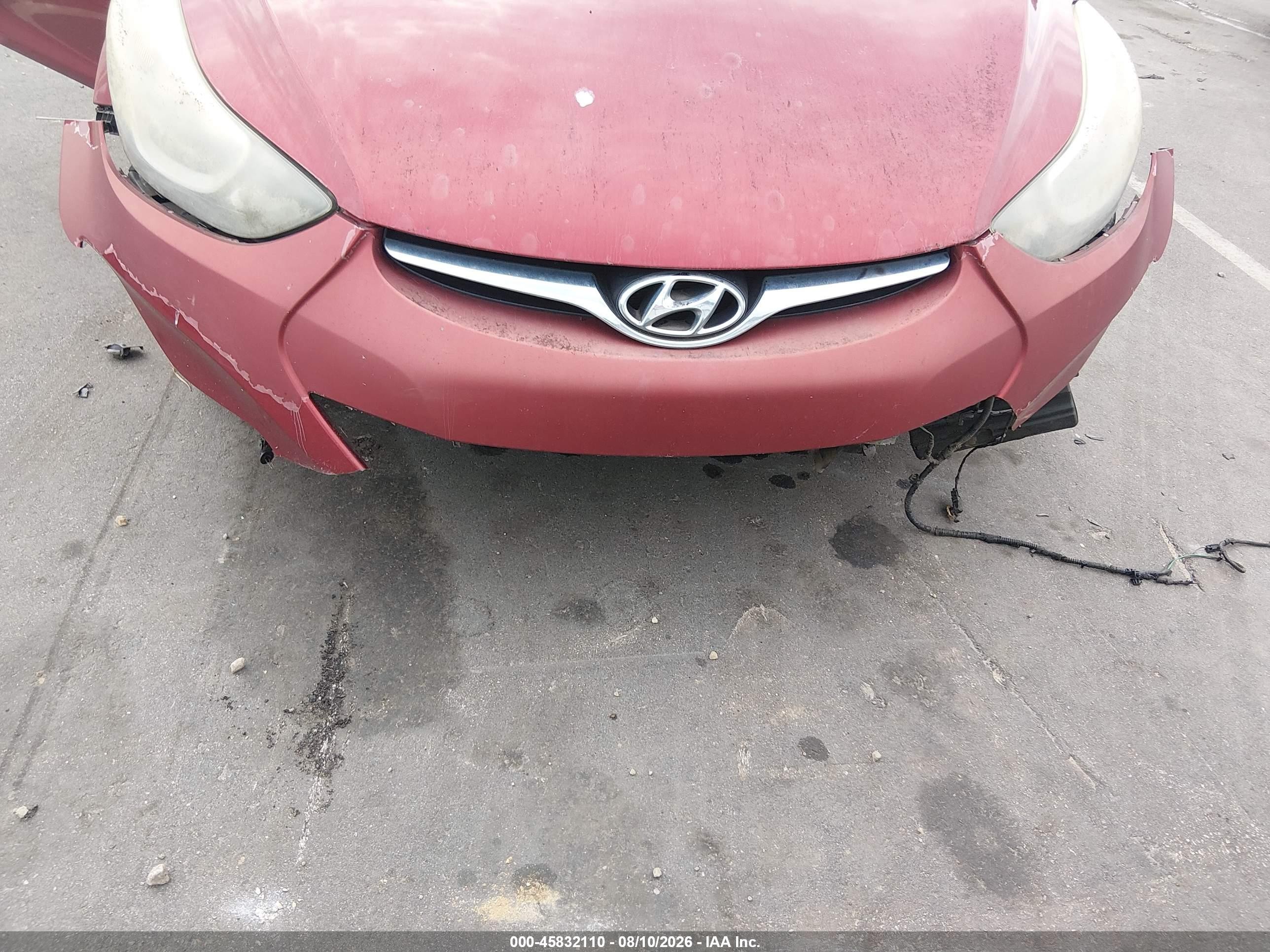 2014 Hyundai Elantra Se Red vin: 5NPDH4AE9EH543840