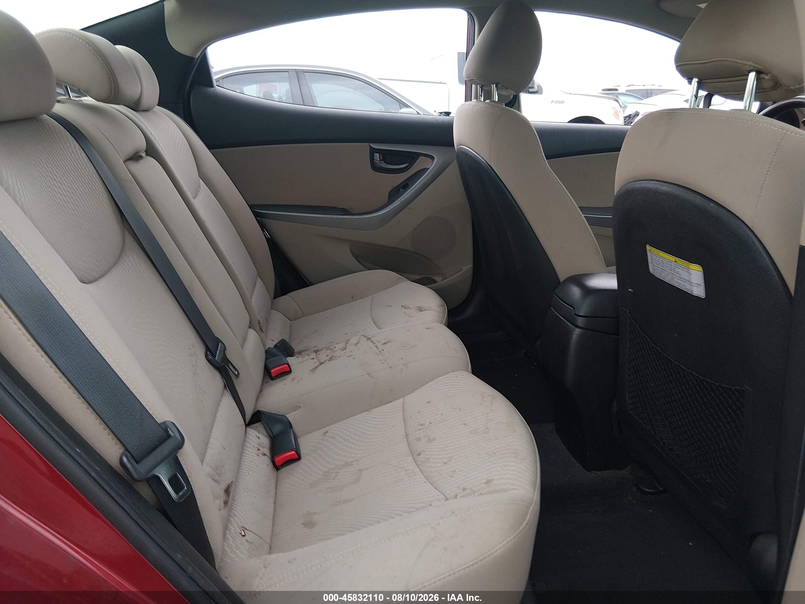 2014 Hyundai Elantra Se Red vin: 5NPDH4AE9EH543840