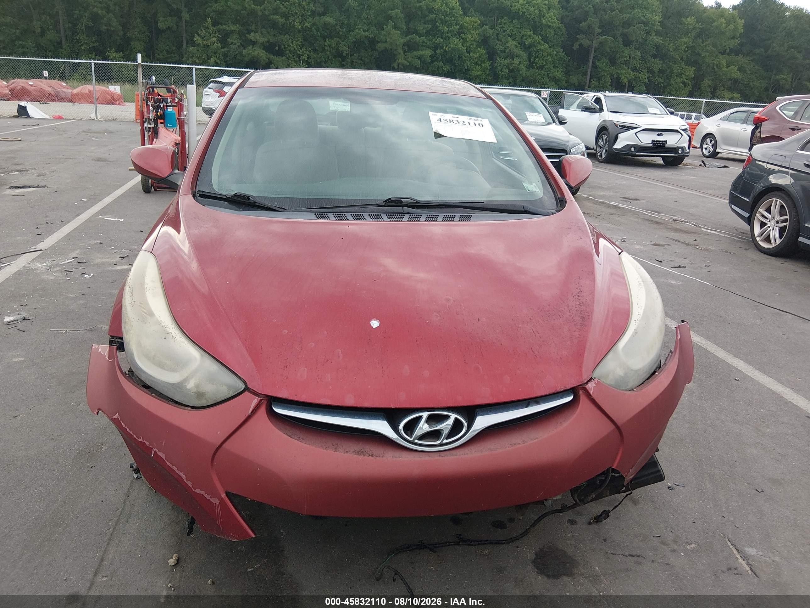 2014 Hyundai Elantra Se Red vin: 5NPDH4AE9EH543840