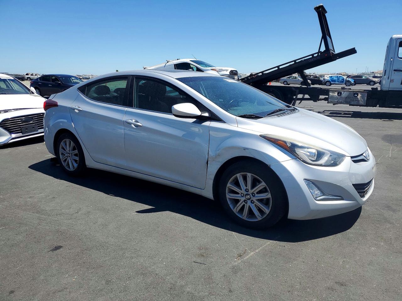 2015 Hyundai Elantra Se Silver vin: 5NPDH4AE9FH547694