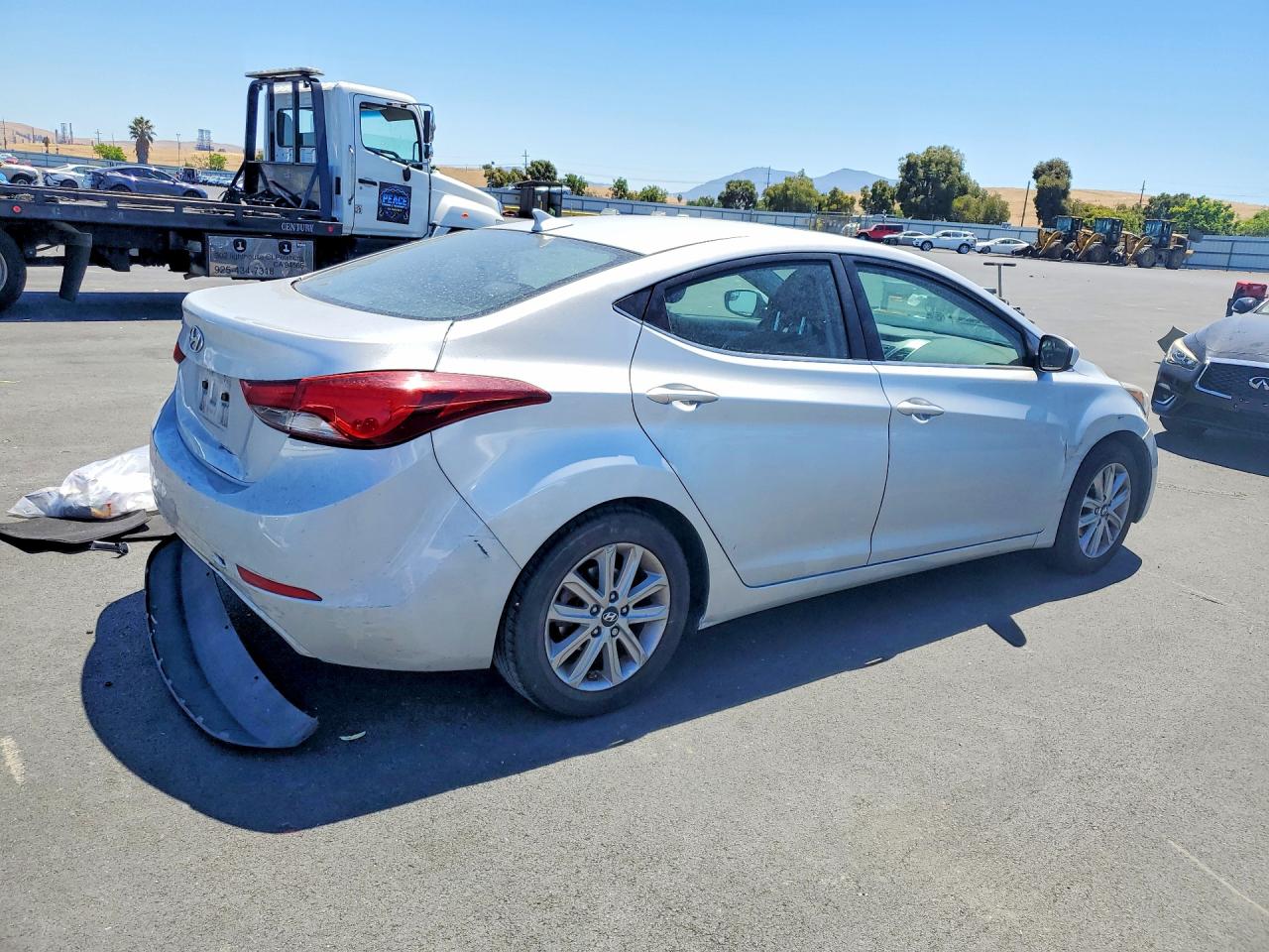 2015 Hyundai Elantra Se Silver vin: 5NPDH4AE9FH547694