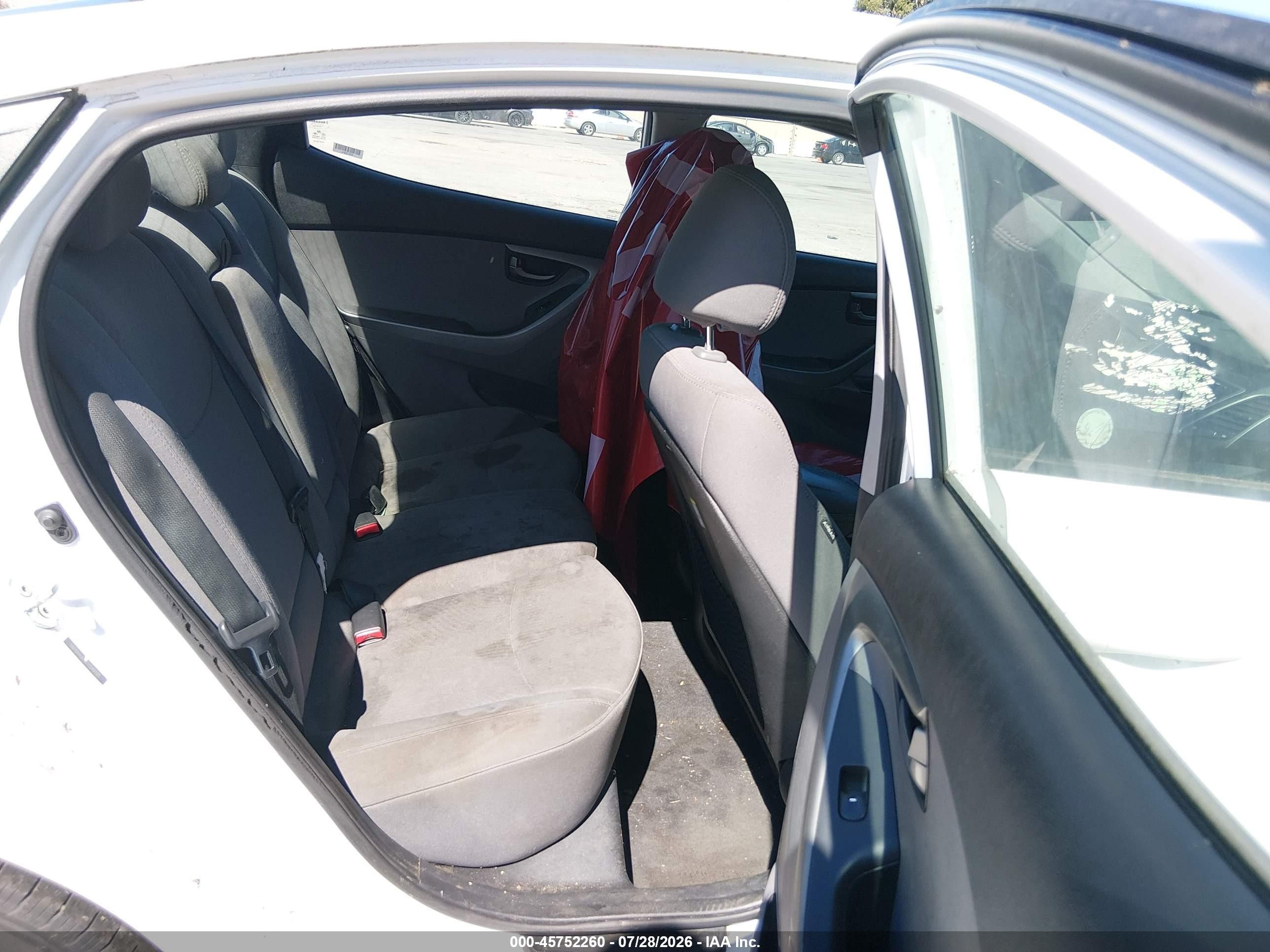 2015 Hyundai Elantra Se White vin: 5NPDH4AE9FH549185