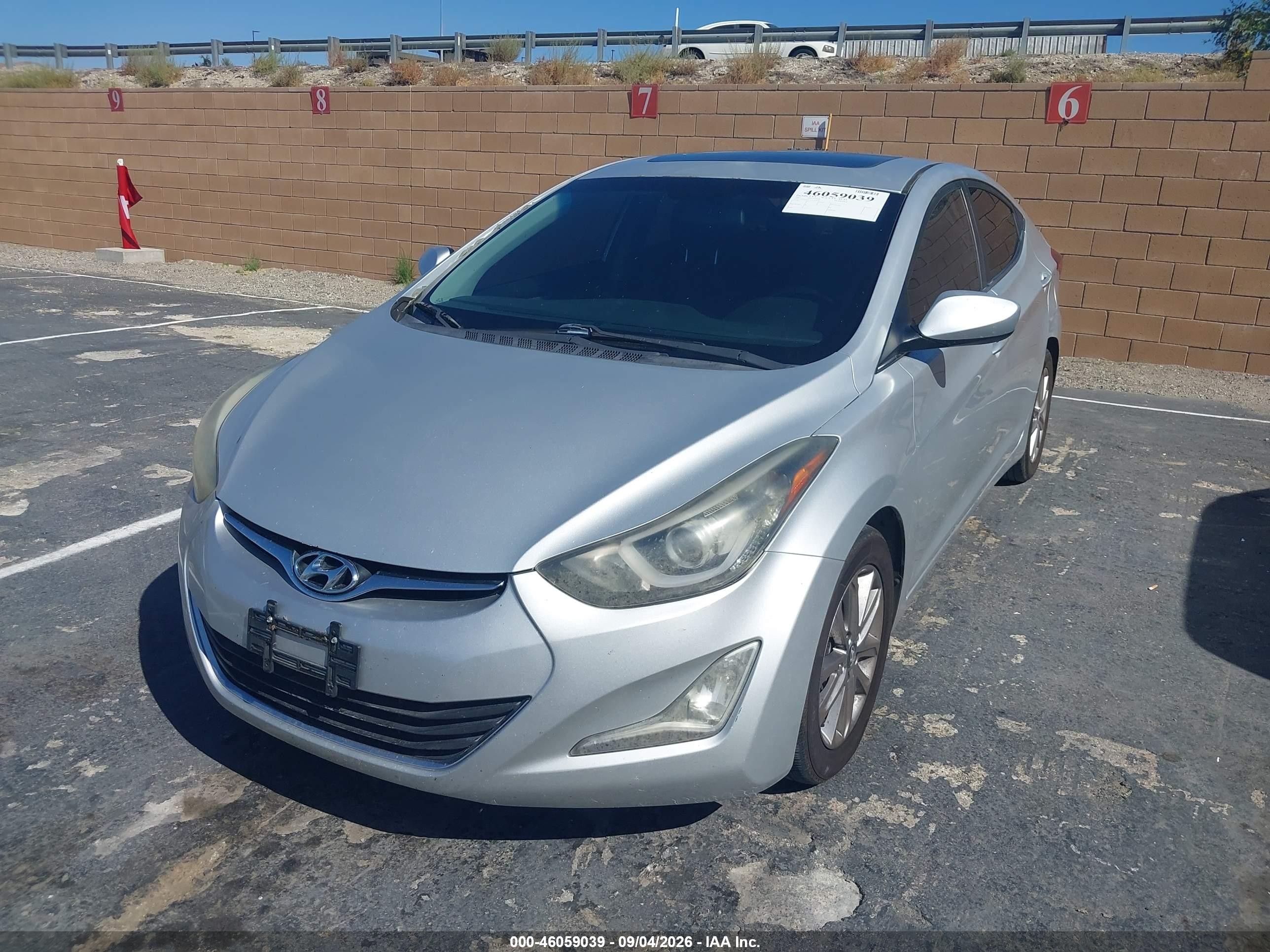 2015 Hyundai Elantra Se Серебряный vin: 5NPDH4AE9FH550918