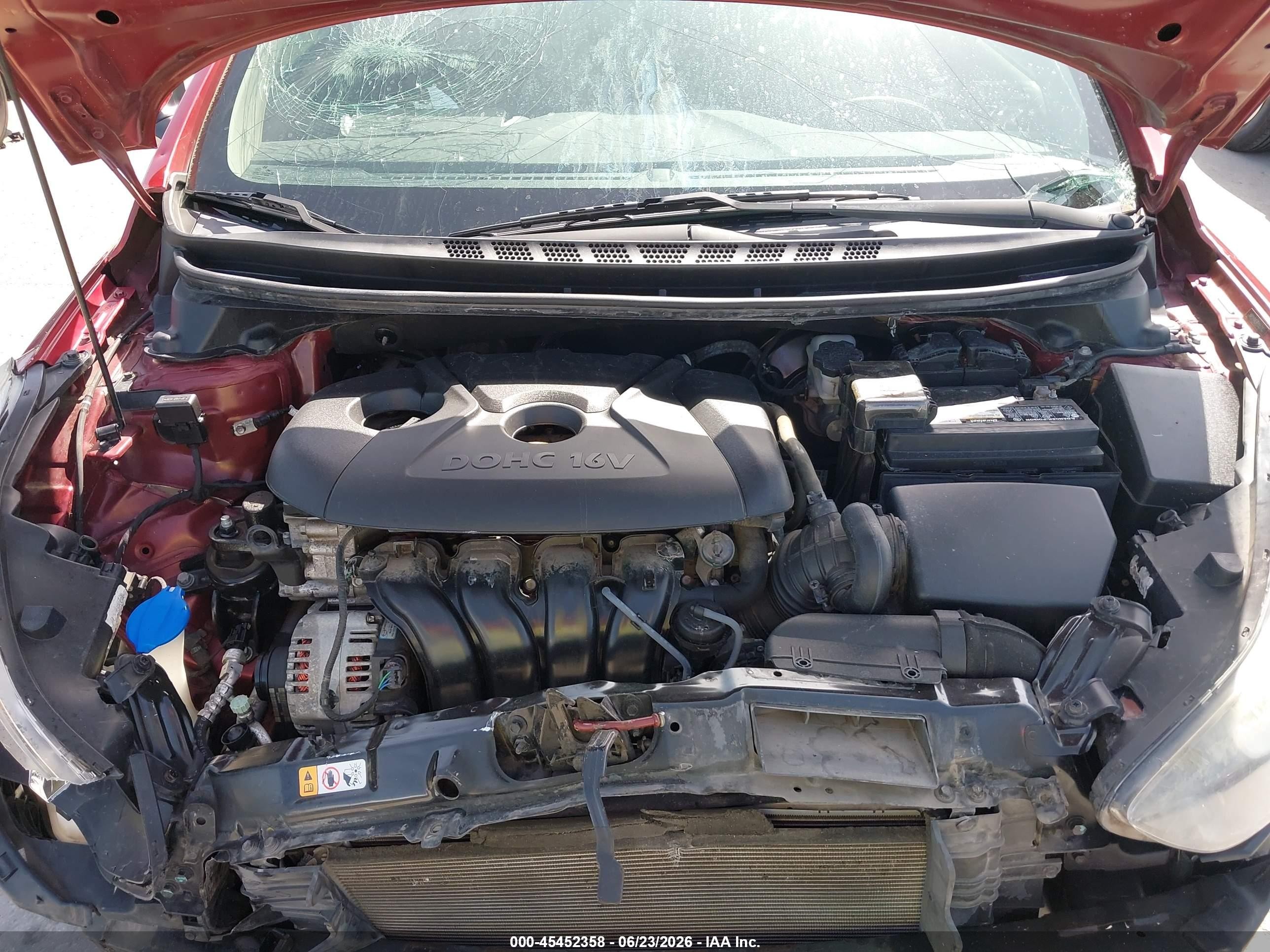 2015 Hyundai Elantra Se Red vin: 5NPDH4AE9FH552703