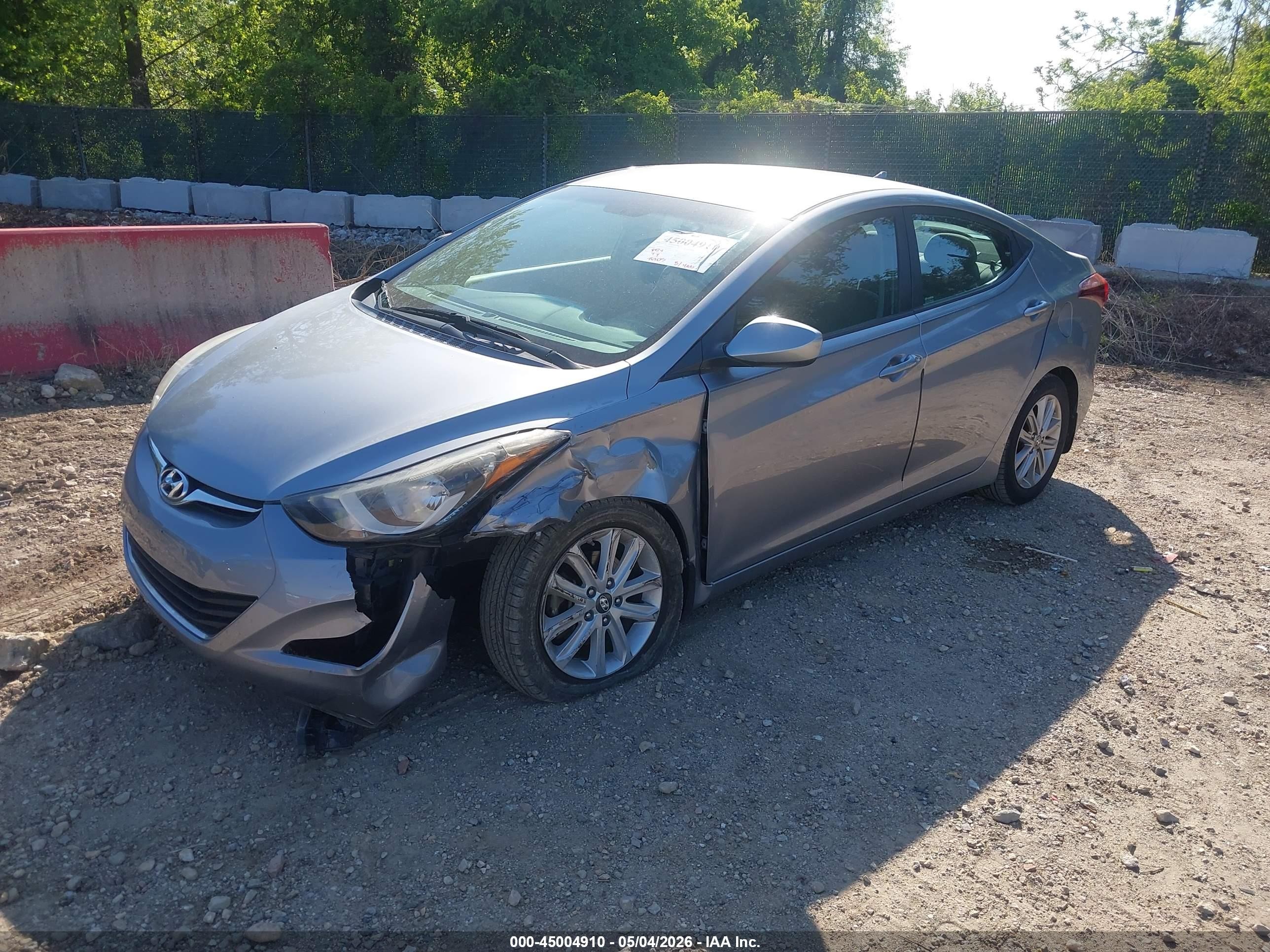 2015 Hyundai Elantra Se/sport/limited Silver vin: 5NPDH4AE9FH557920