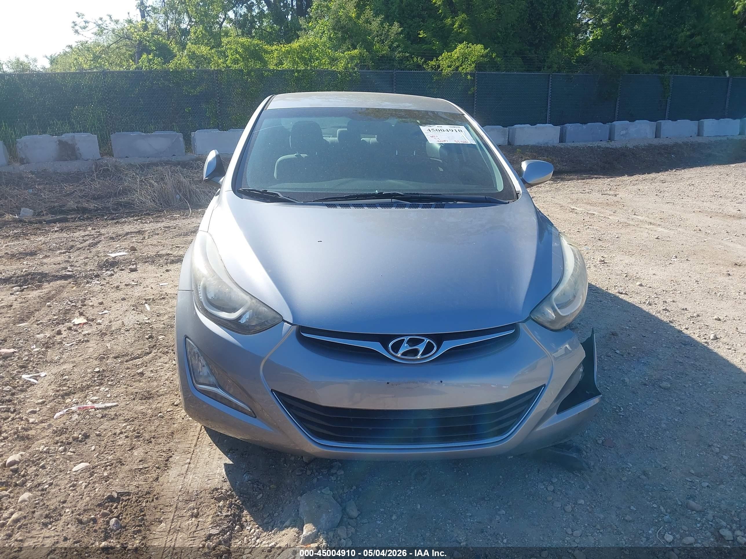 2015 Hyundai Elantra Se/sport/limited Silver vin: 5NPDH4AE9FH557920
