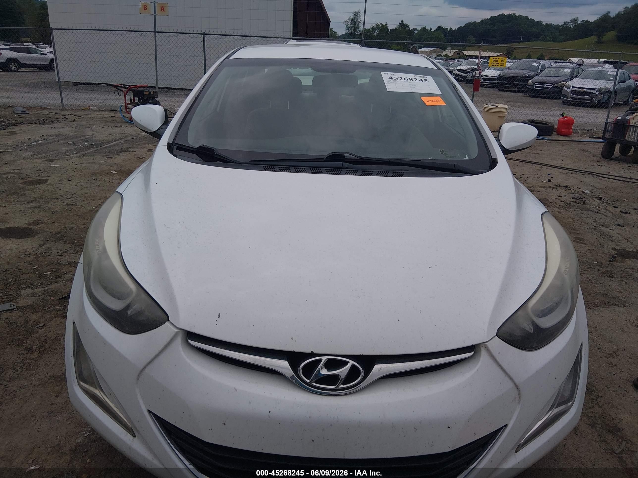 2015 Hyundai Elantra Se White vin: 5NPDH4AE9FH560543