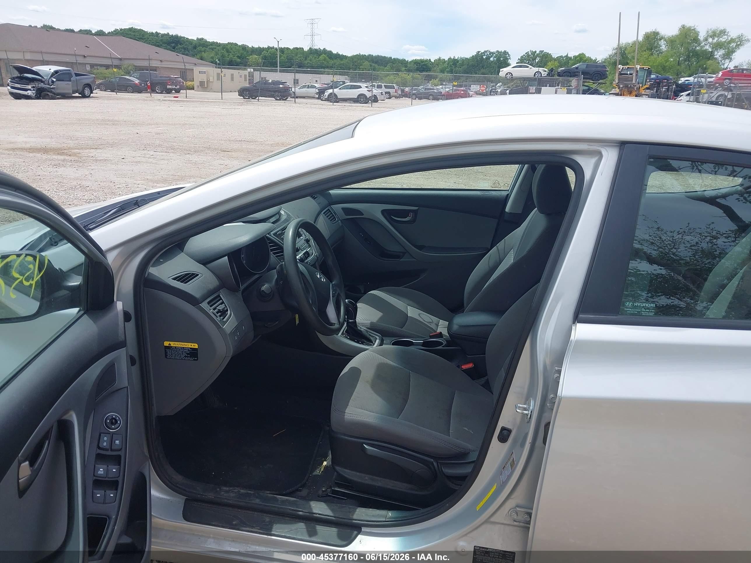 2015 Hyundai Elantra Se Silver vin: 5NPDH4AE9FH565824
