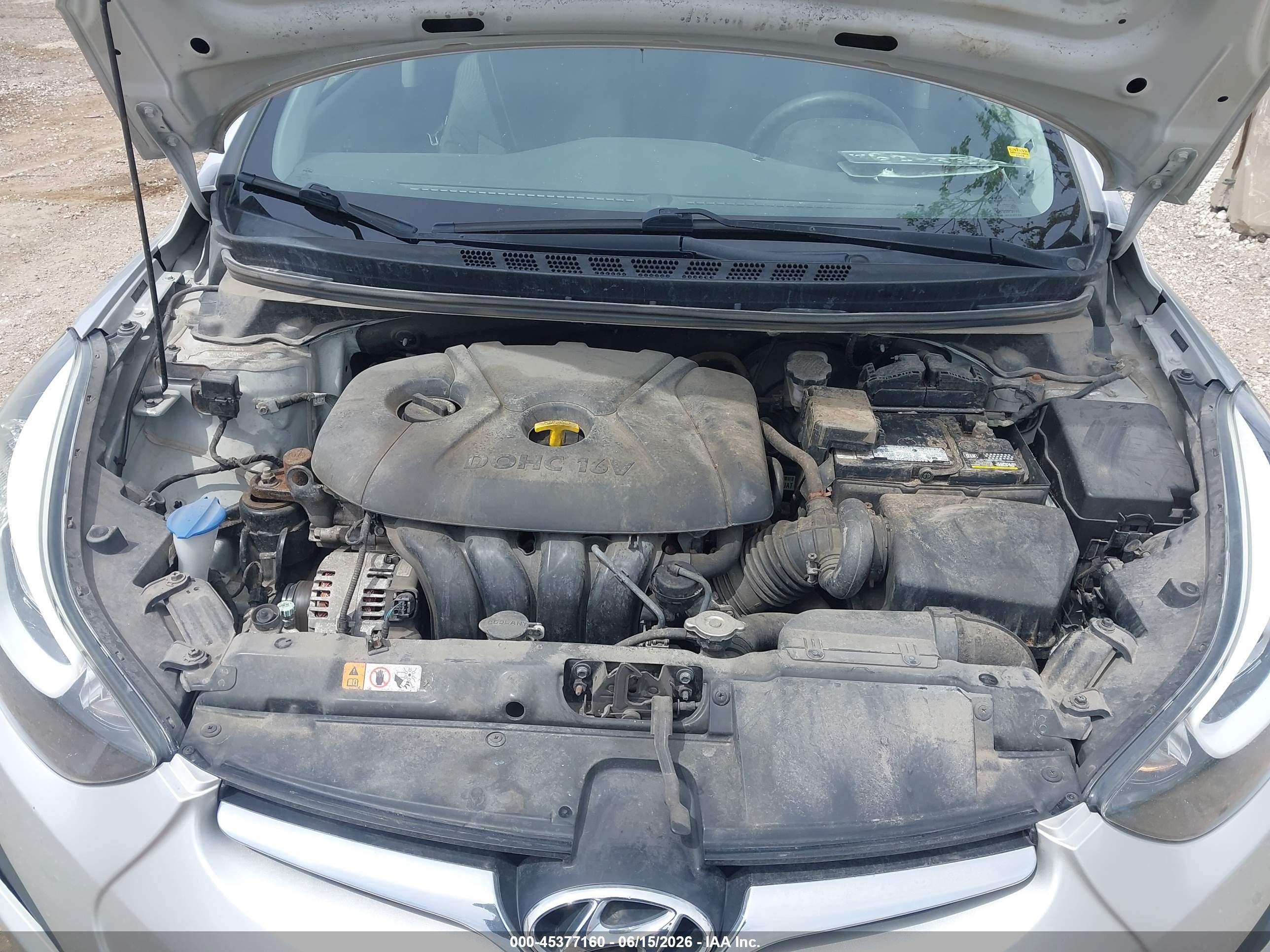 2015 Hyundai Elantra Se Silver vin: 5NPDH4AE9FH565824