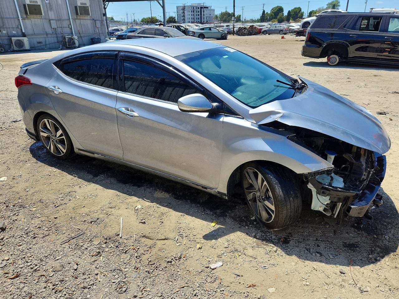 2015 Hyundai Elantra Limited Silver vin: 5NPDH4AE9FH570361
