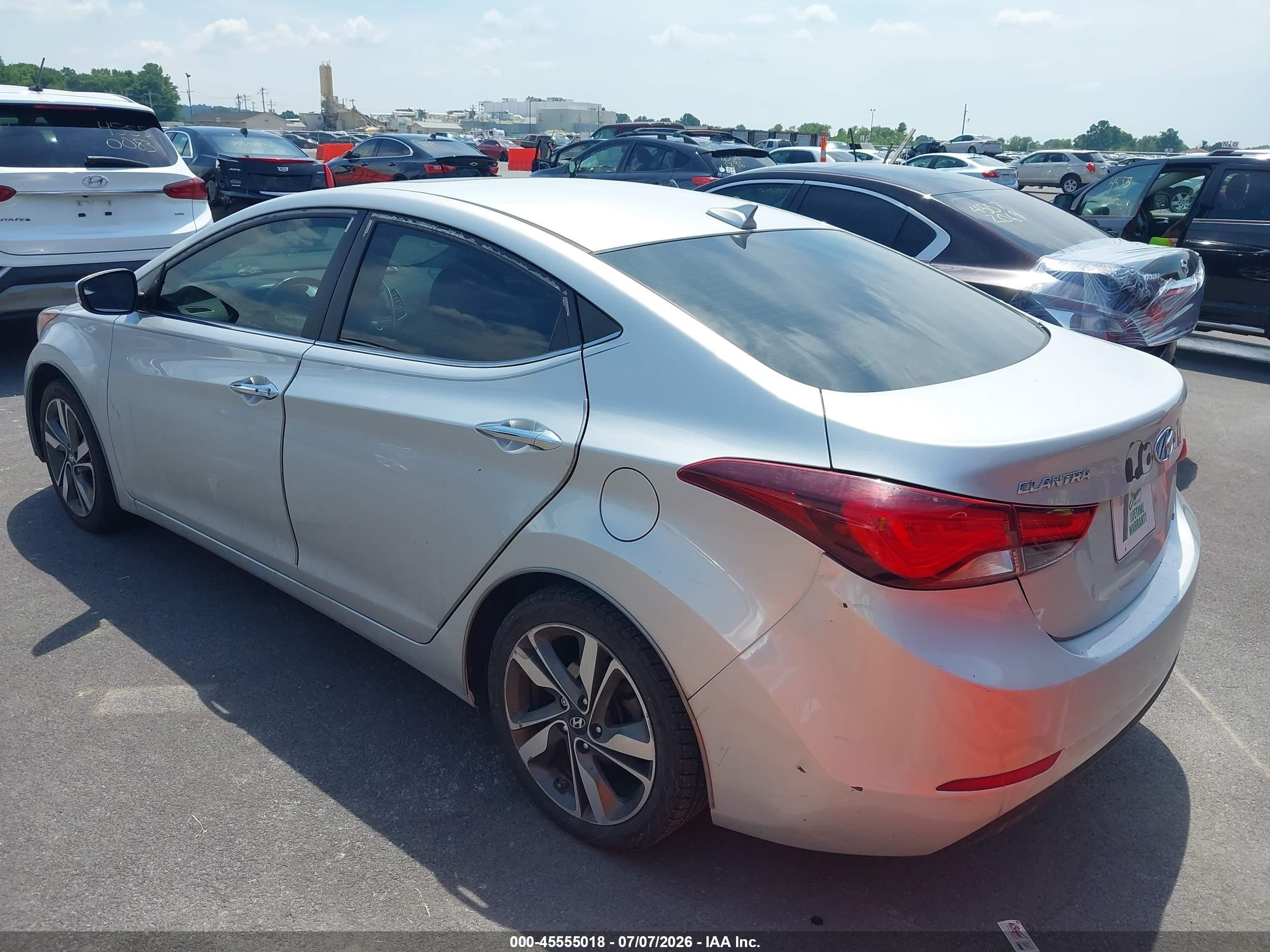 2015 Hyundai Elantra Limited Silver vin: 5NPDH4AE9FH574572