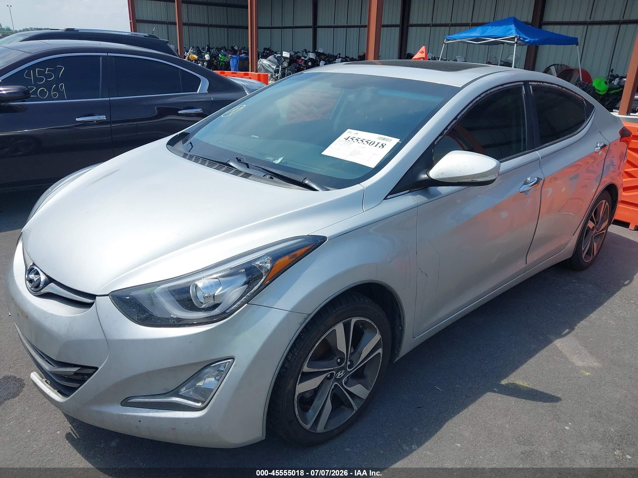 2015 Hyundai Elantra Limited Silver vin: 5NPDH4AE9FH574572