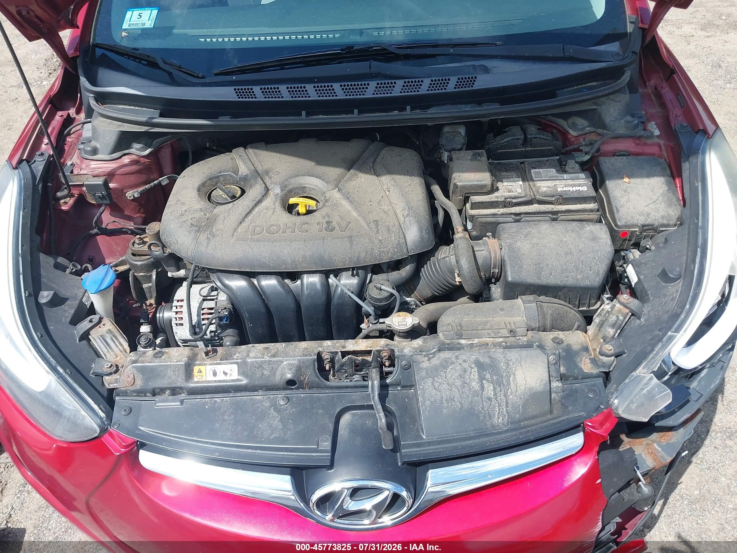 2015 Hyundai Elantra Se Red vin: 5NPDH4AE9FH575060