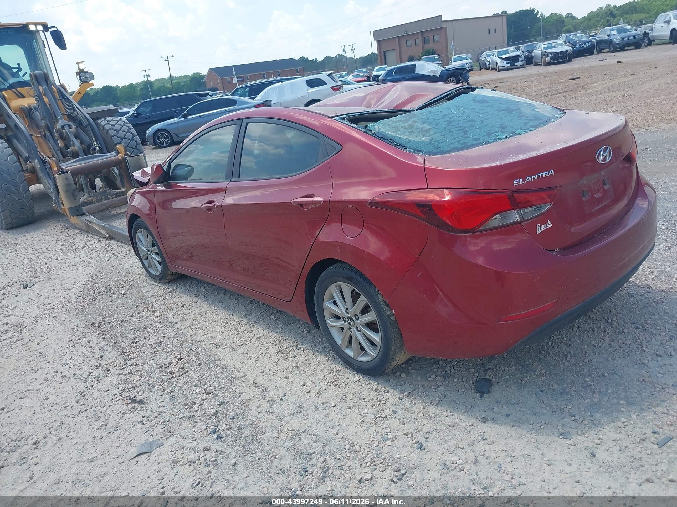 2015 Hyundai Elantra Se Red vin: 5NPDH4AE9FH582297