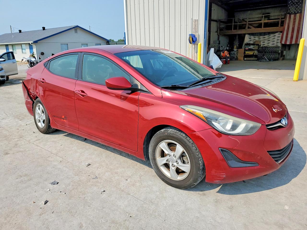 2015 Hyundai Elantra Se Maroon vin: 5NPDH4AE9FH587046