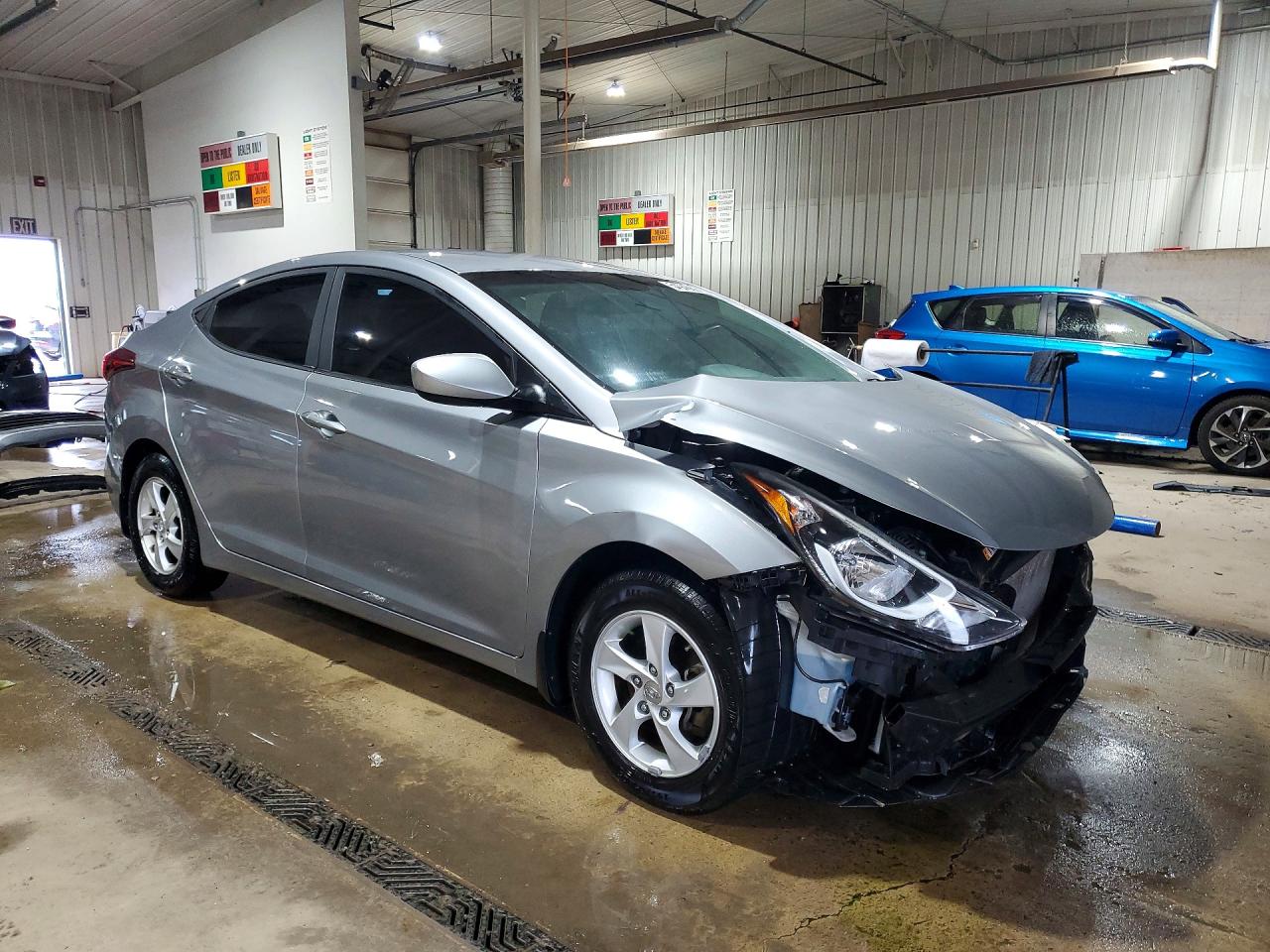2015 Hyundai Elantra Se Silver vin: 5NPDH4AE9FH587726