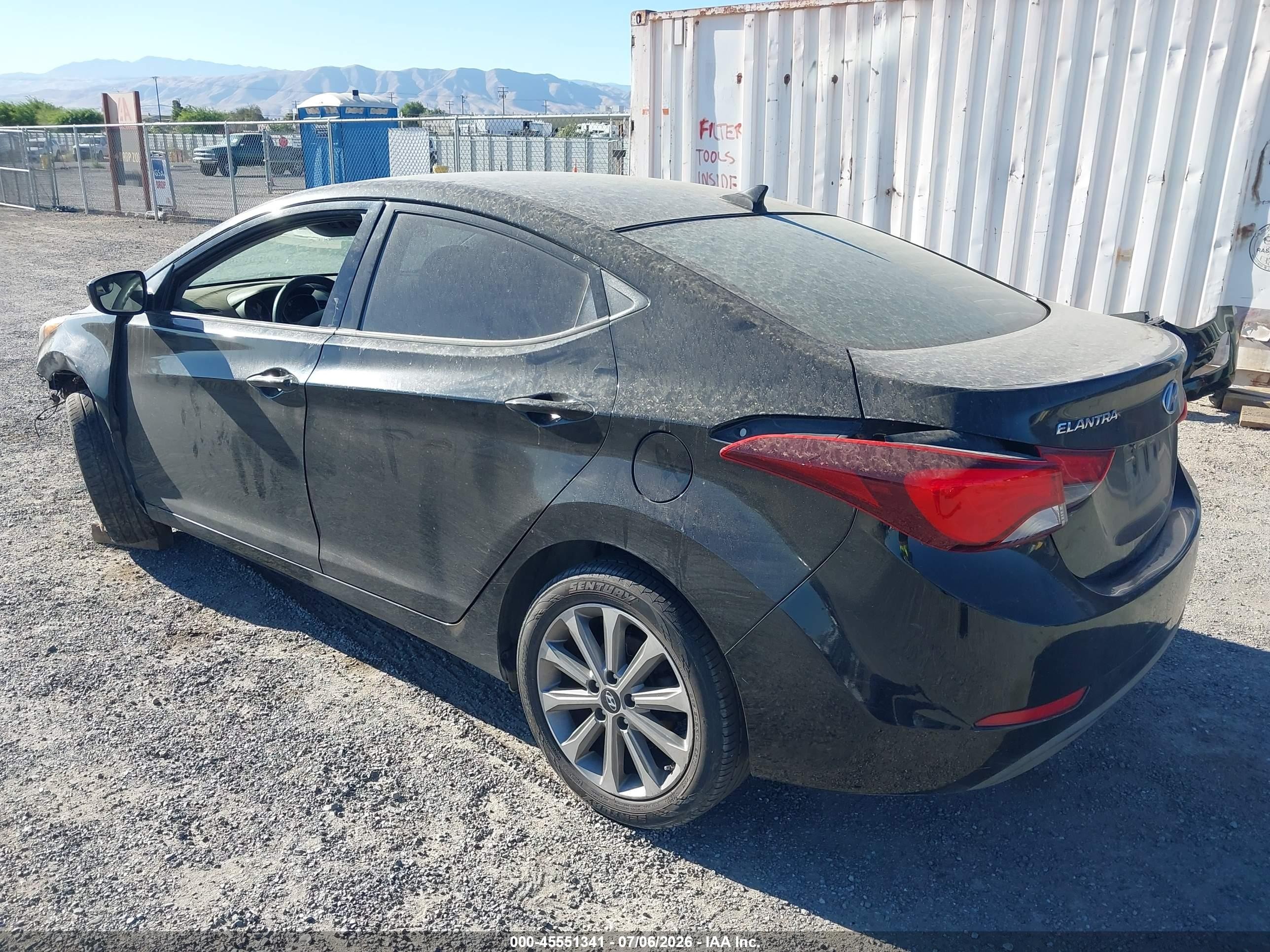 2015 Hyundai Elantra Se Black vin: 5NPDH4AE9FH588746