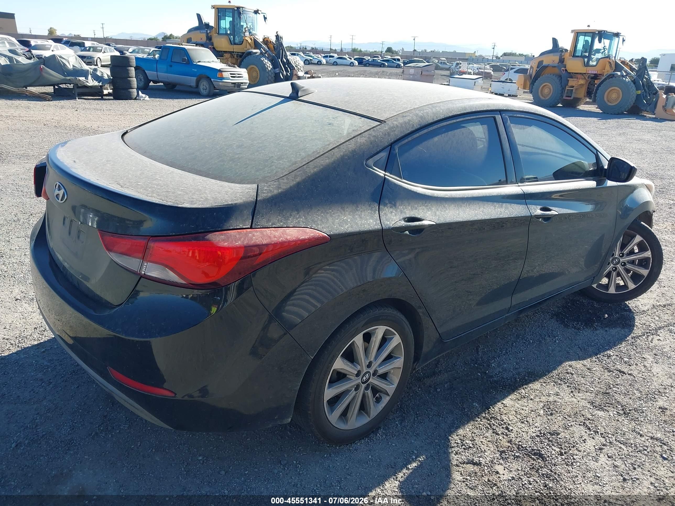 2015 Hyundai Elantra Se Black vin: 5NPDH4AE9FH588746