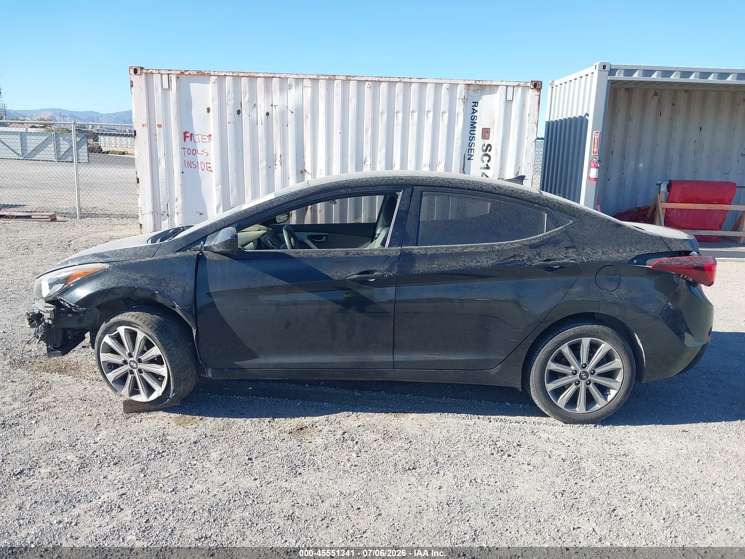 2015 Hyundai Elantra Se Black vin: 5NPDH4AE9FH588746