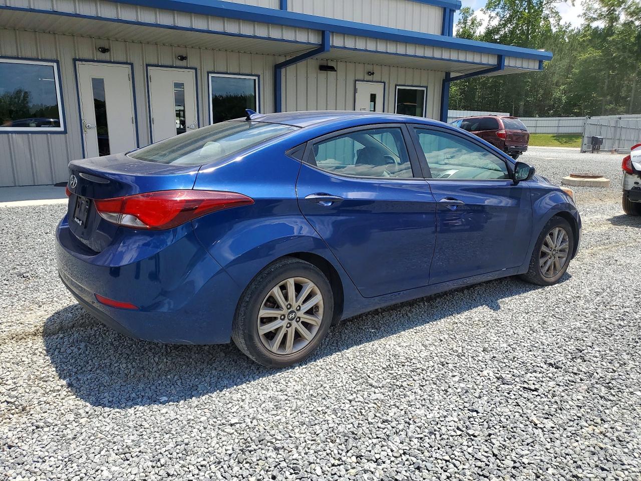 2015 Hyundai Elantra Se Blue vin: 5NPDH4AE9FH588942