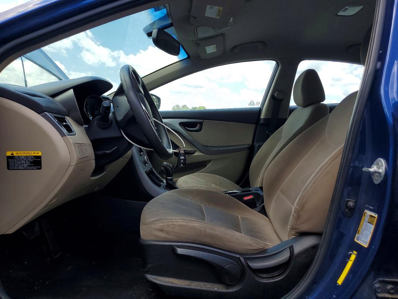 2015 Hyundai Elantra Se Blue vin: 5NPDH4AE9FH588942