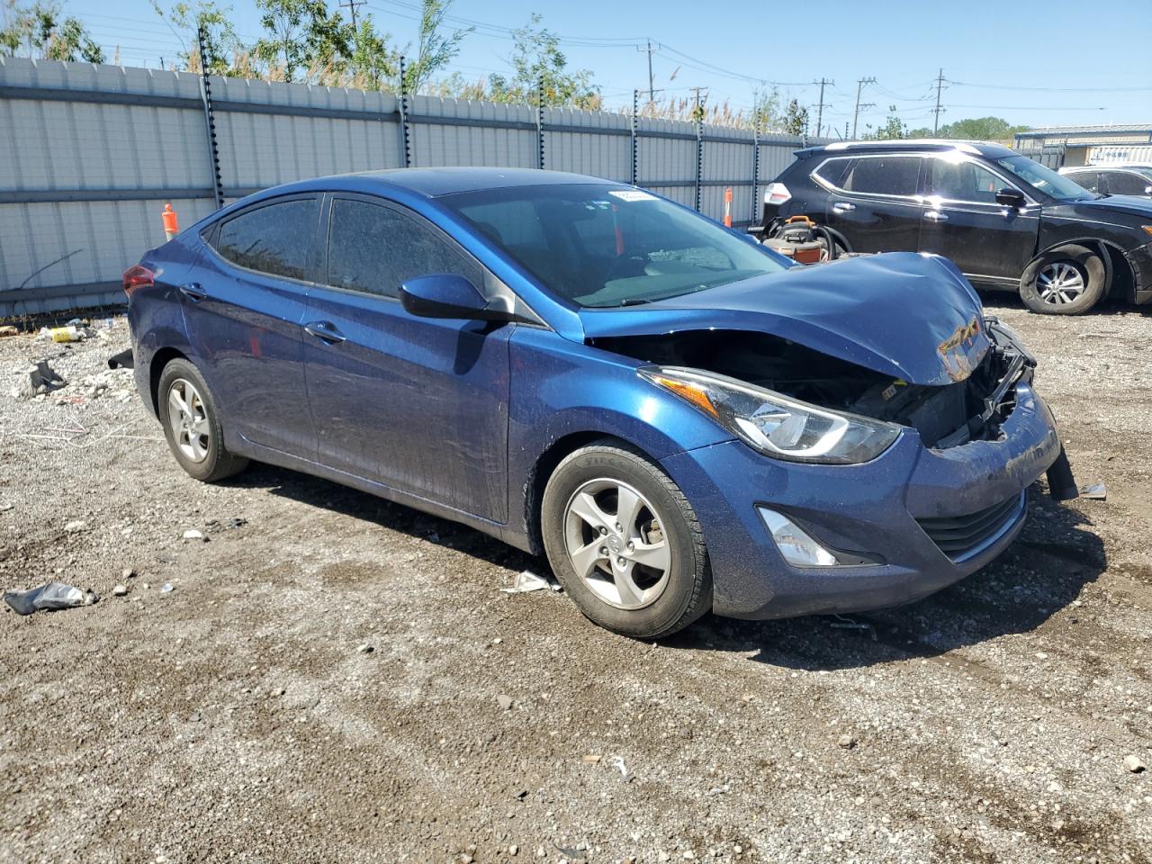 2015 Hyundai Elantra Se Blue vin: 5NPDH4AE9FH589296