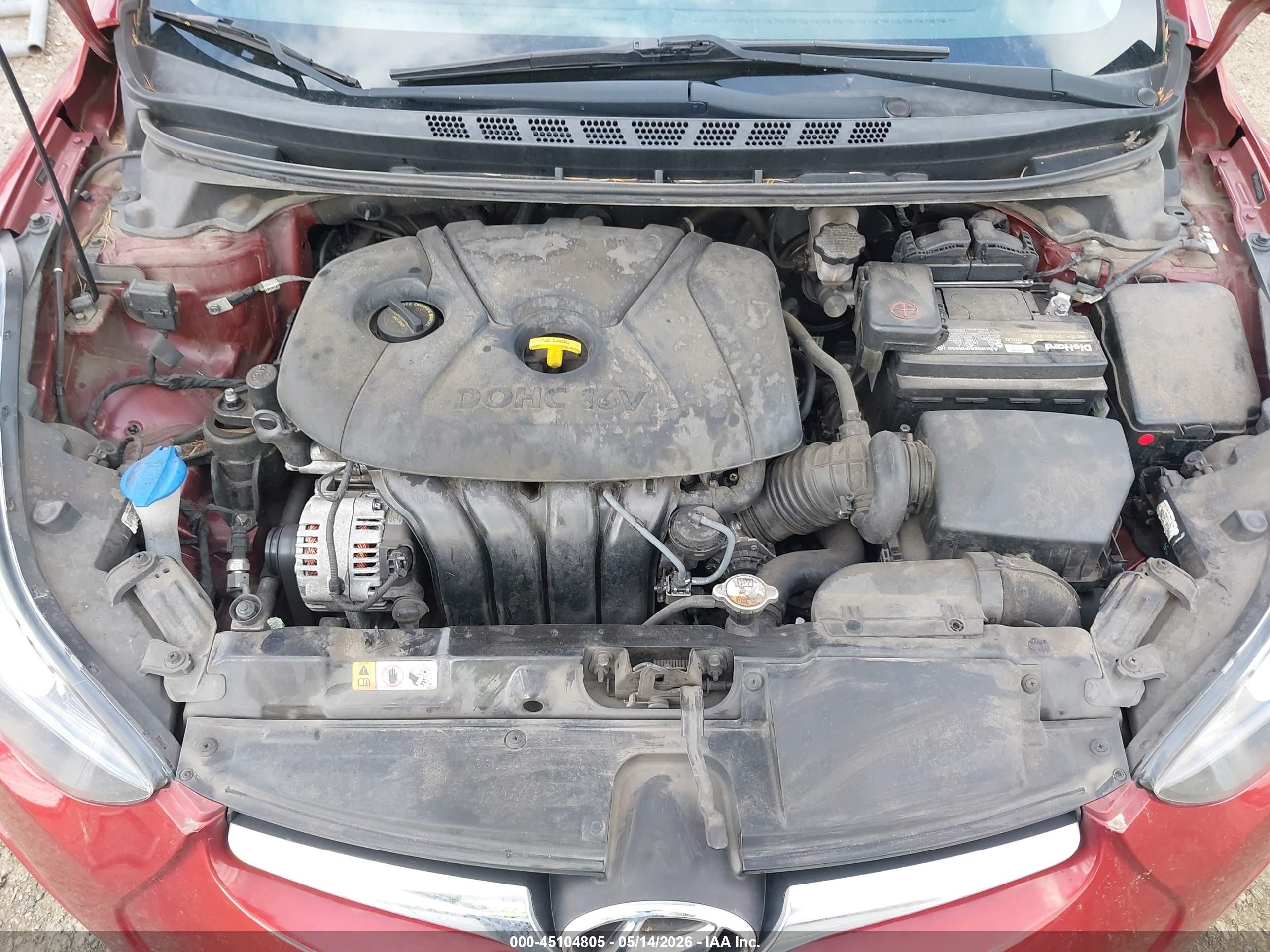 2015 Hyundai Elantra Se Красный vin: 5NPDH4AE9FH592814