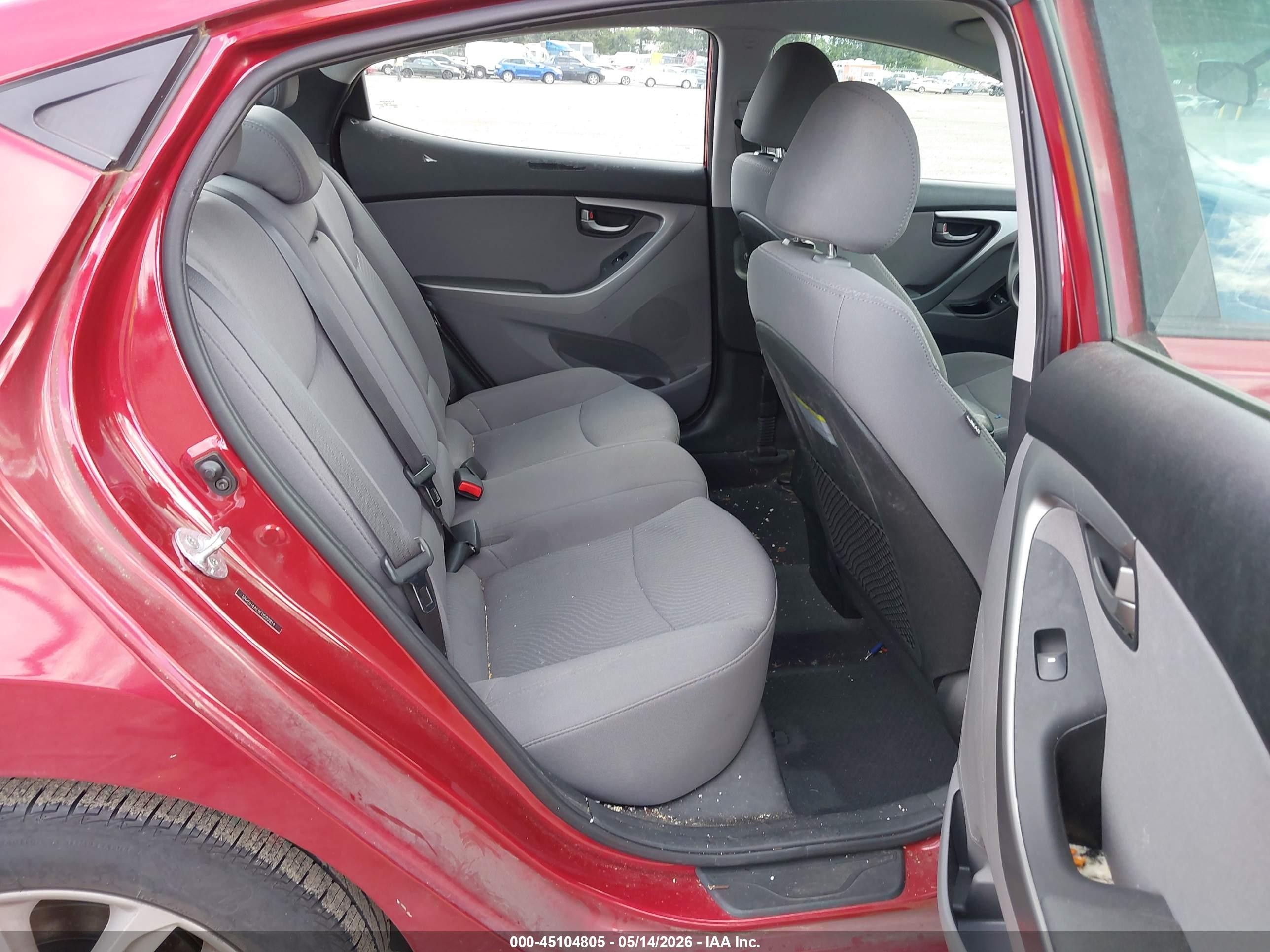 2015 Hyundai Elantra Se Красный vin: 5NPDH4AE9FH592814