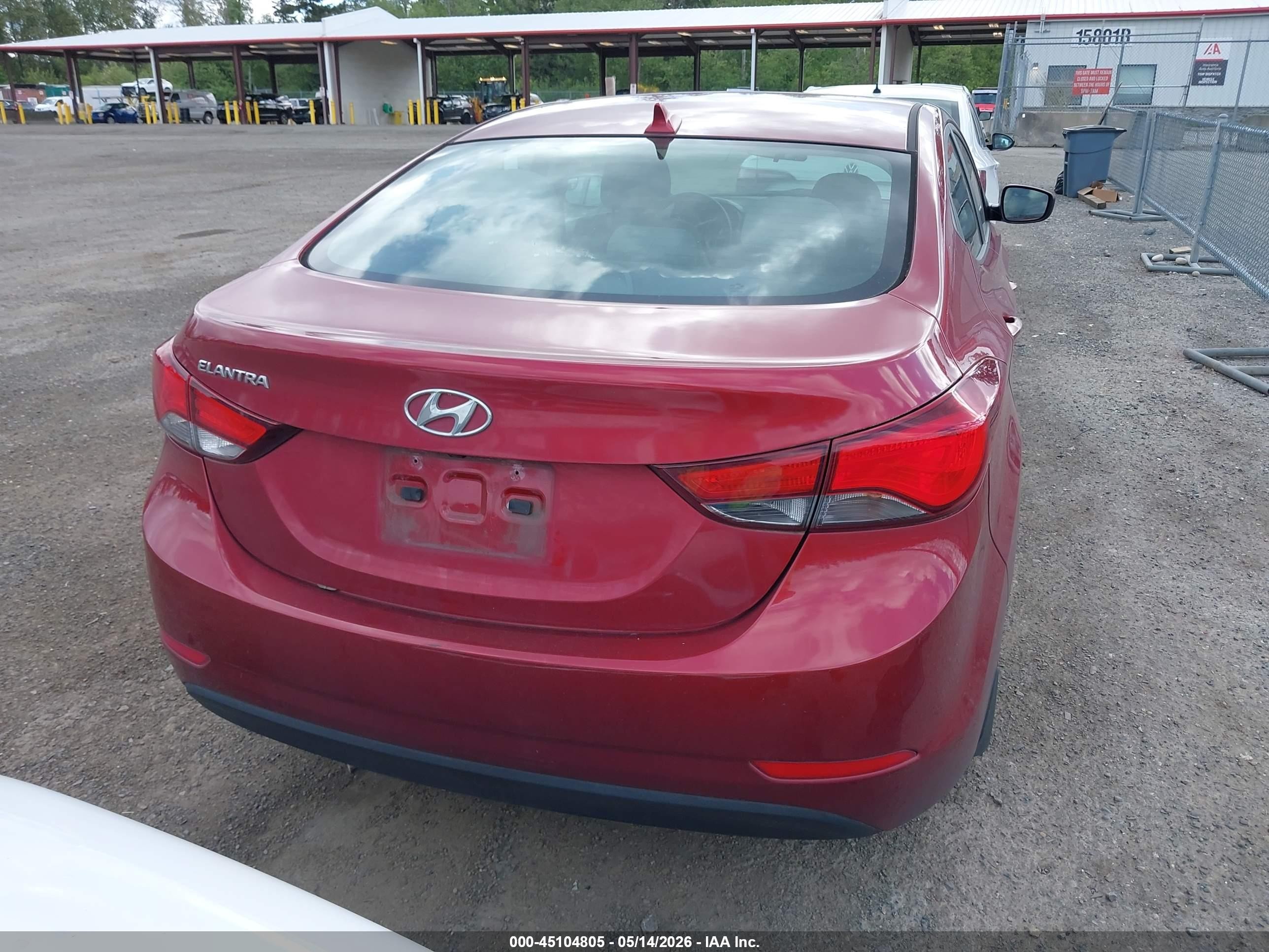 2015 Hyundai Elantra Se Красный vin: 5NPDH4AE9FH592814