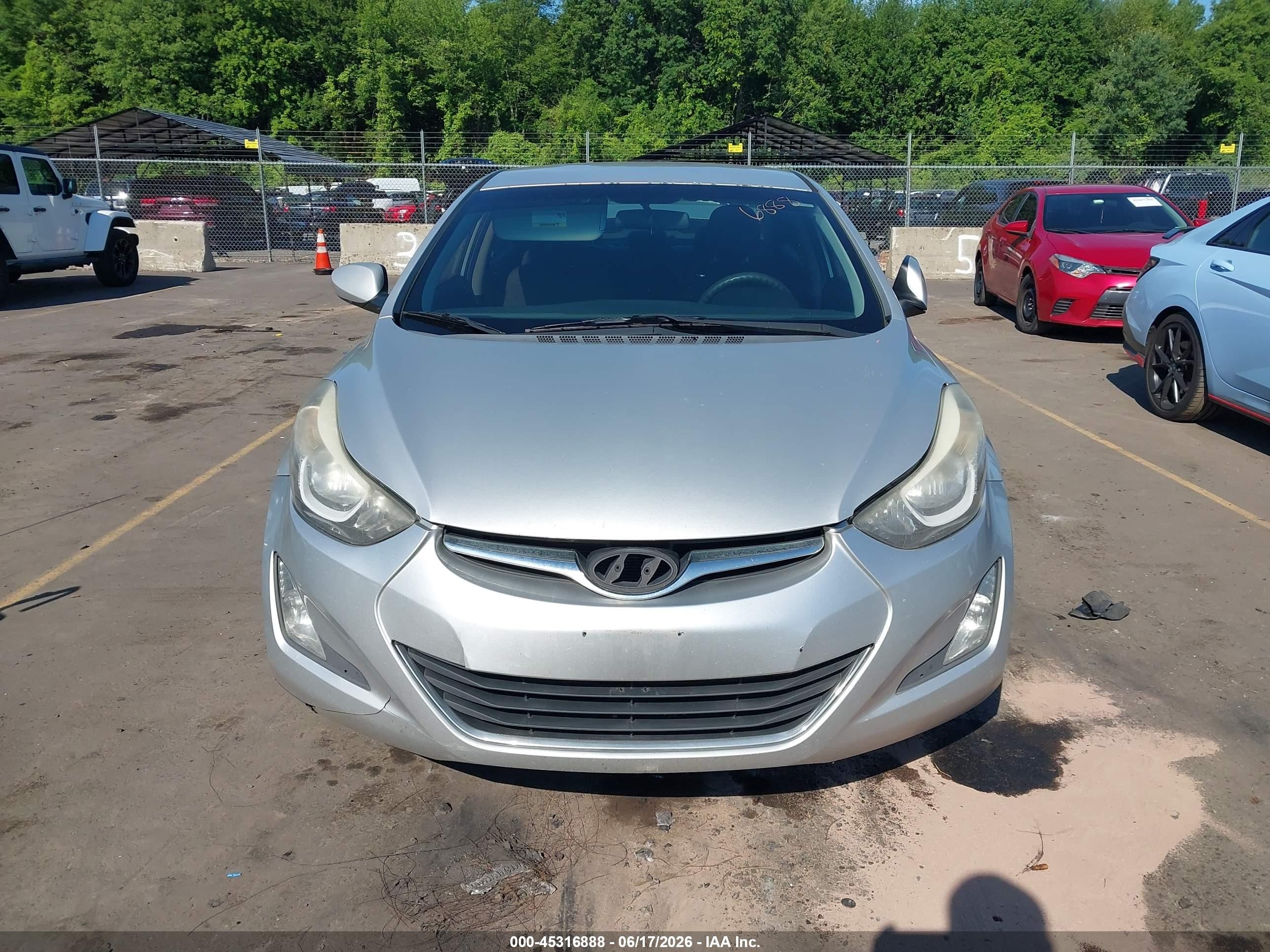 2015 Hyundai Elantra Se Silver vin: 5NPDH4AE9FH594921