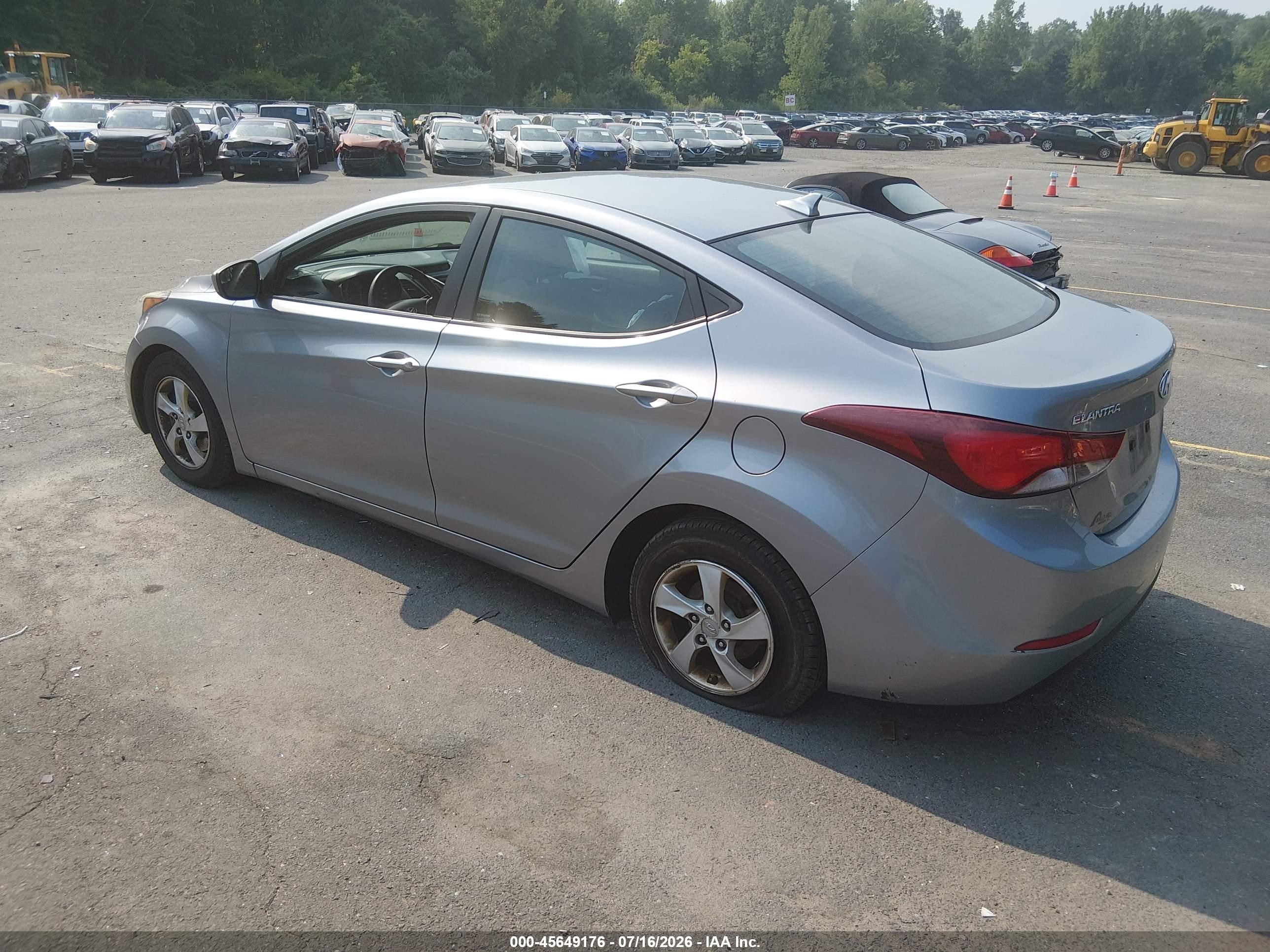 2015 Hyundai Elantra Se Silver vin: 5NPDH4AE9FH595860