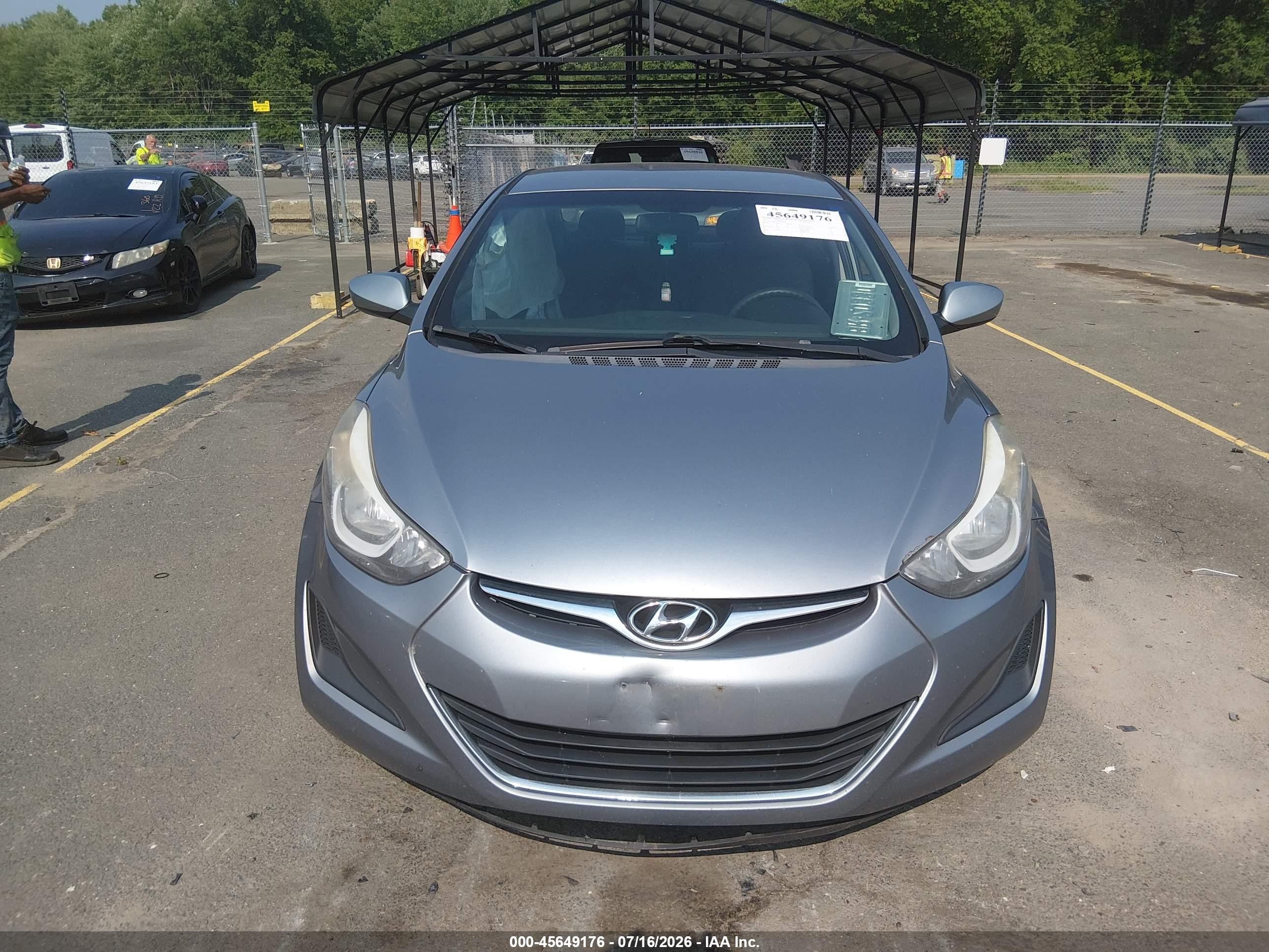 2015 Hyundai Elantra Se Silver vin: 5NPDH4AE9FH595860