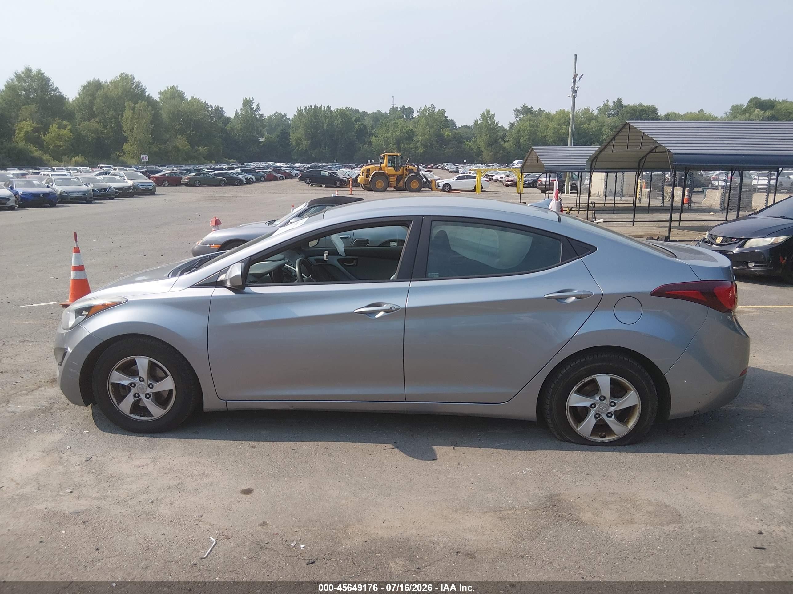2015 Hyundai Elantra Se Silver vin: 5NPDH4AE9FH595860